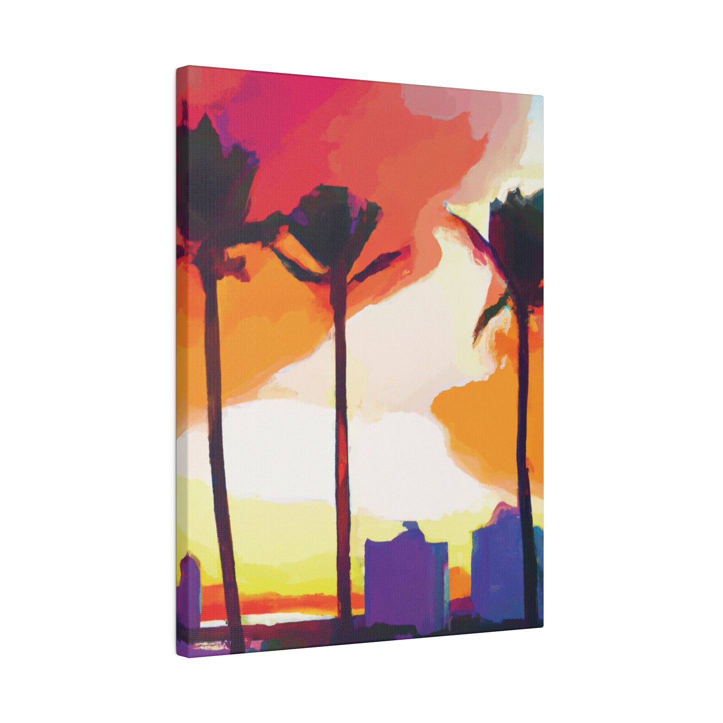 1605J - Miami Beach Sunset Painting Print | Miami | Beach | Sunset | Poster | Home Decor | Wall Art | Canvas