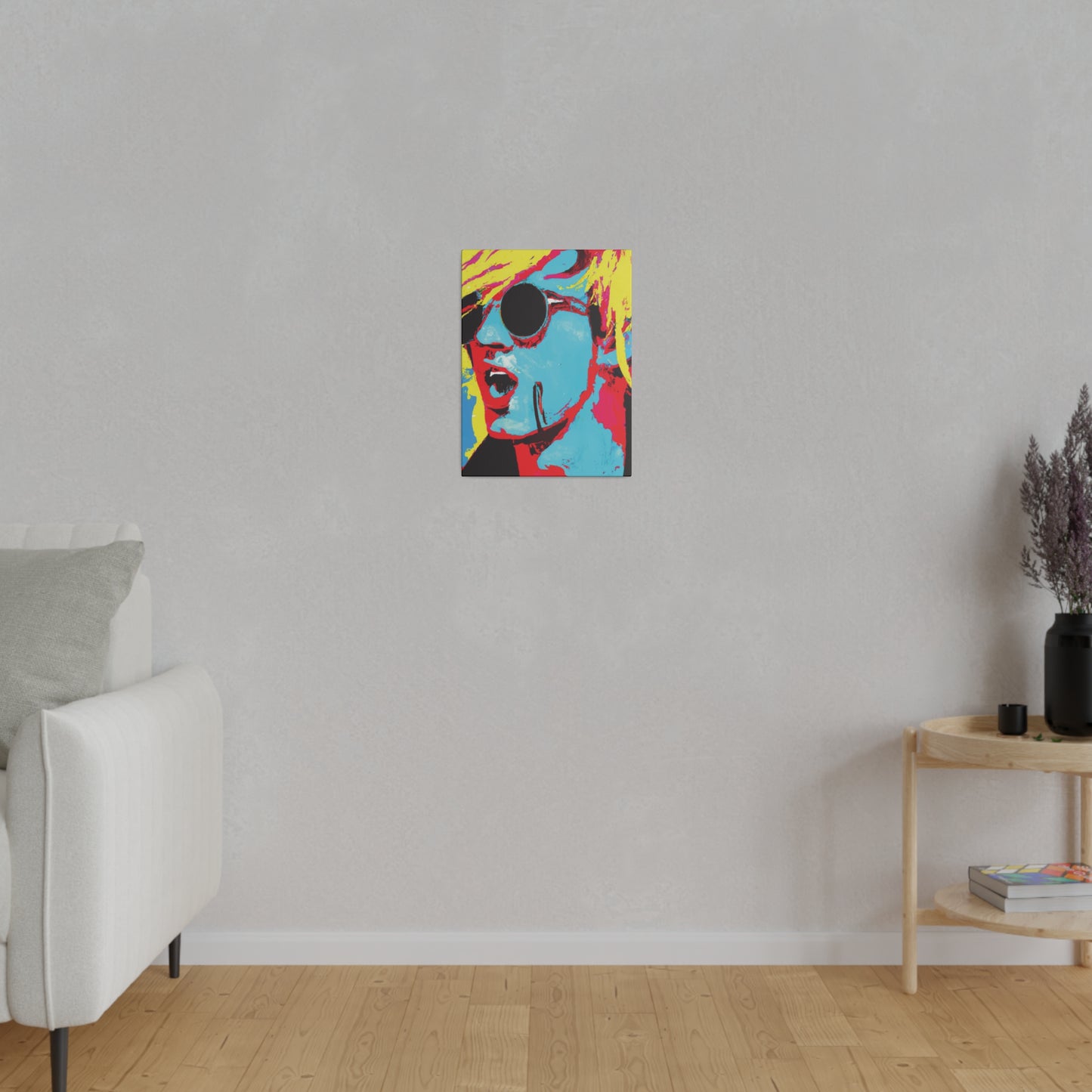 7198K - Rockstar Painting Print | Face | Abstract | Poster | Home Decor | Wall Art | Music Art | Canvas