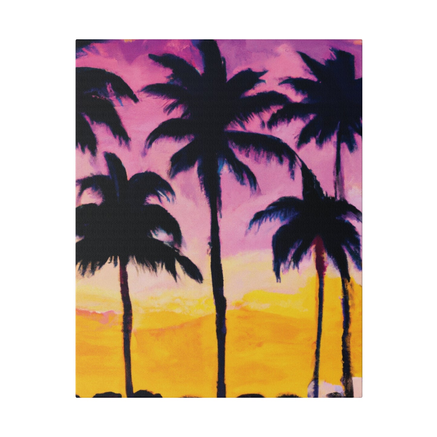 4102I - Miami Beach Sunset Painting Print | Miami | Beach | Sunset | Poster | Home Decor | Wall Art | Canvas