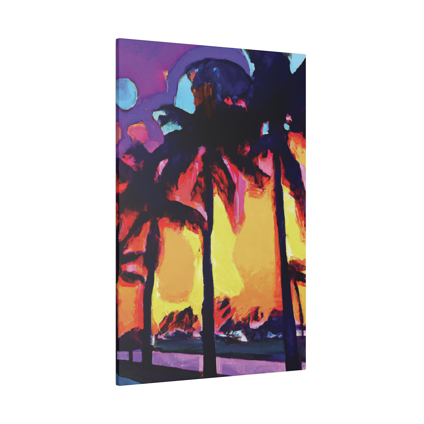 7278A - Miami Beach Sunset Painting Print | Miami | Beach | Sunset | Poster | Home Decor | Wall Art | Canvas