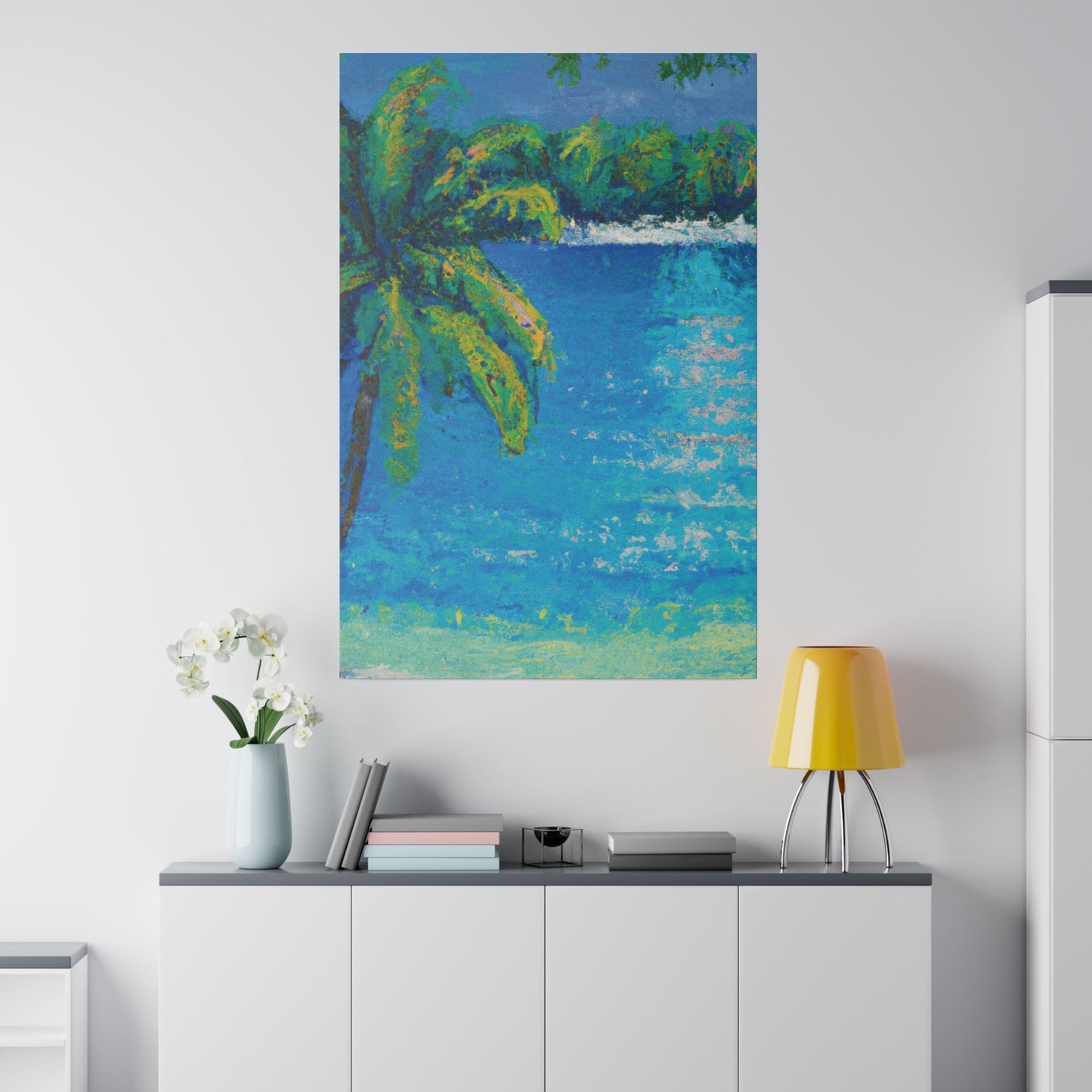 4645A - Bahamas Ocean Painting Print | Bahamas | Ocean | Beach | Poster | Home Decor | Wall Art | Canvas