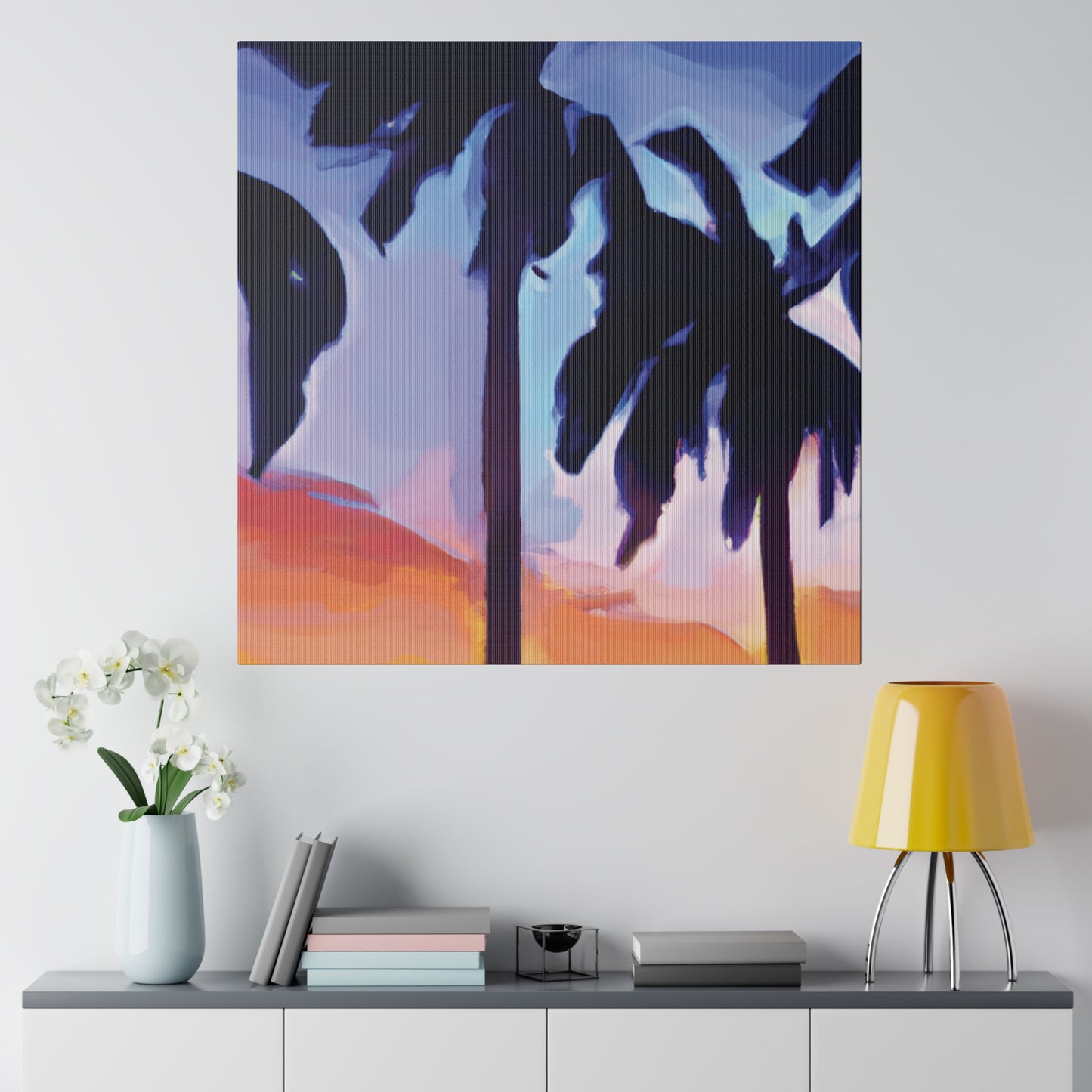 8208A - Miami Beach Sunset Painting Print | Miami | Beach | Sunset | Poster | Home Decor | Wall Art | Canvas