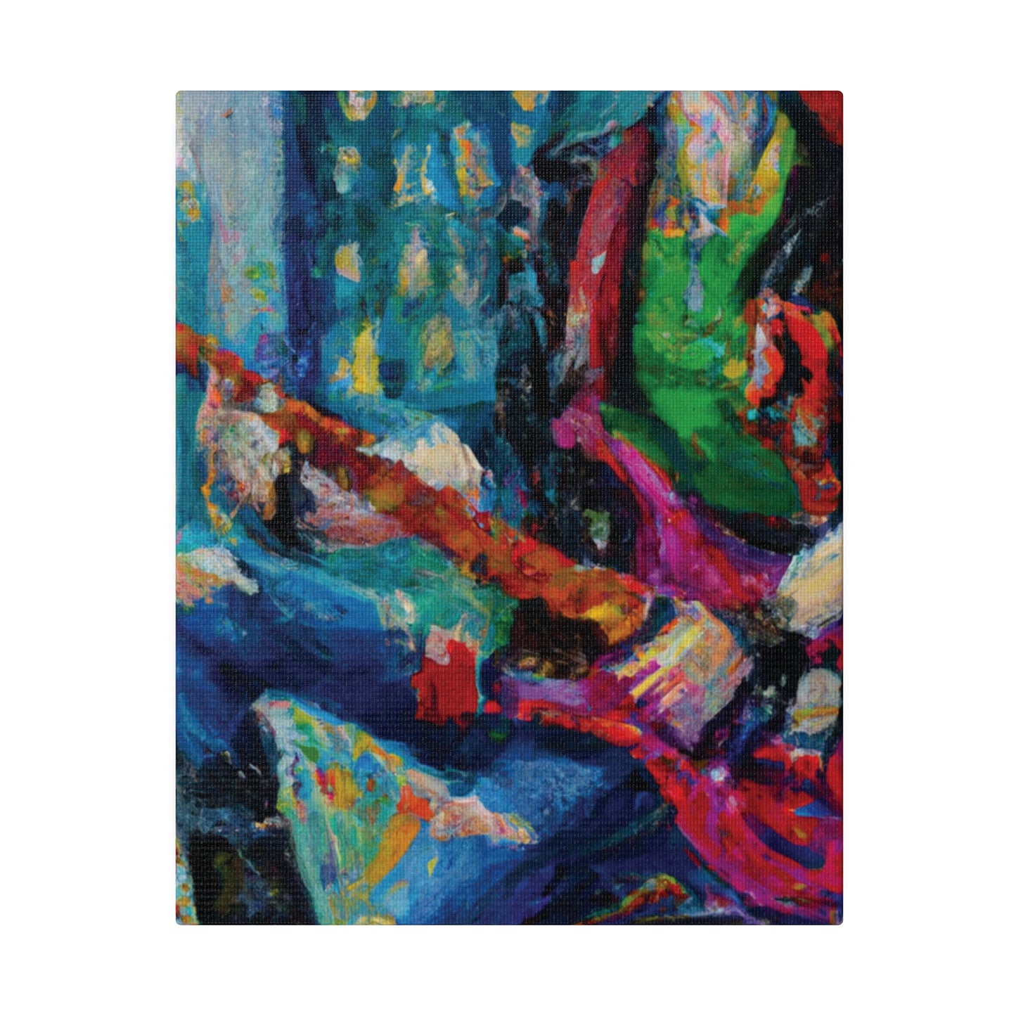 5937P - Rockstar Oil Painting Style Print | Poster | Home Decor | Wall Art | Music Art | Canvas