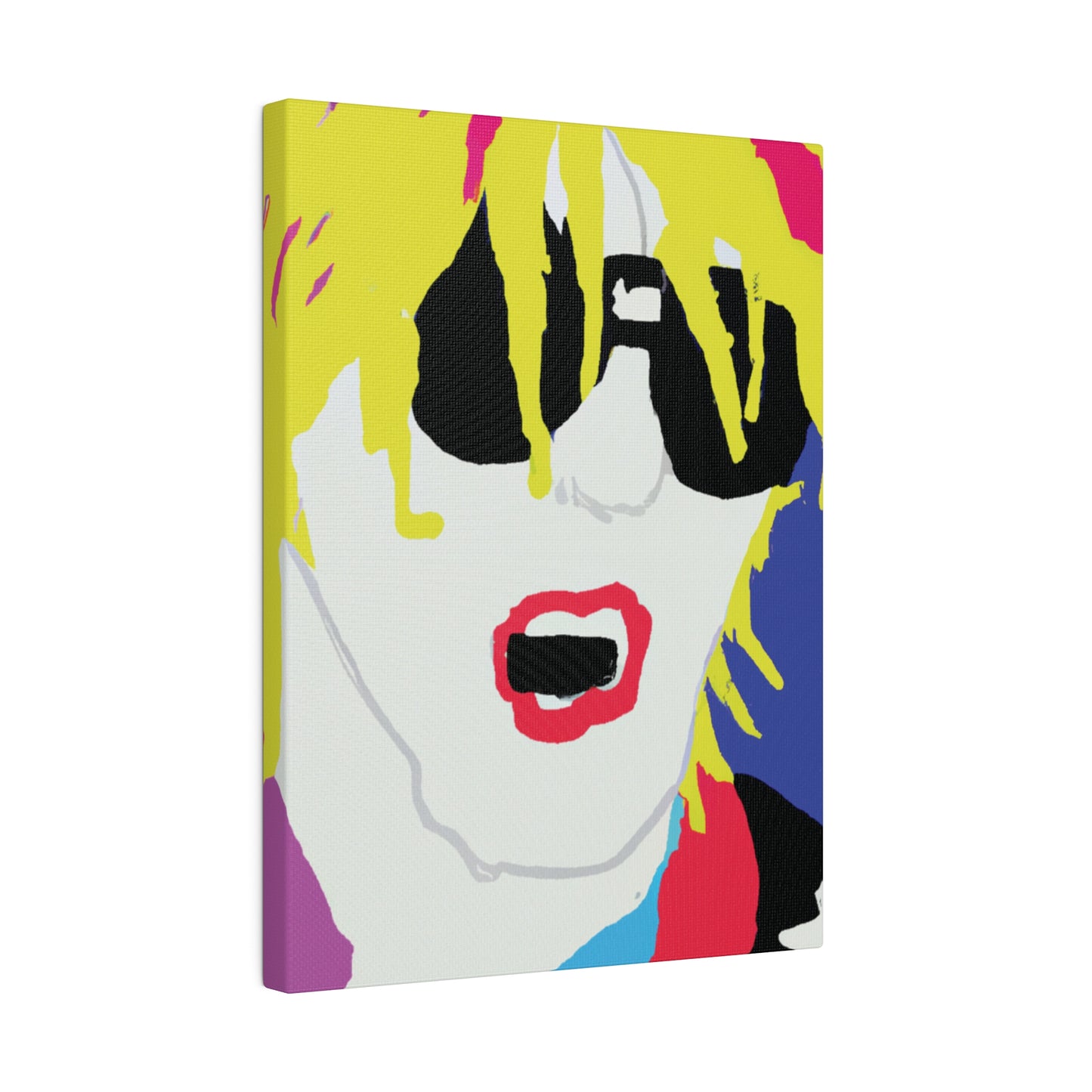 5917X - Rockstar Painting Print | Face | Abstract | Poster | Home Decor | Wall Art | Music Art | Canvas