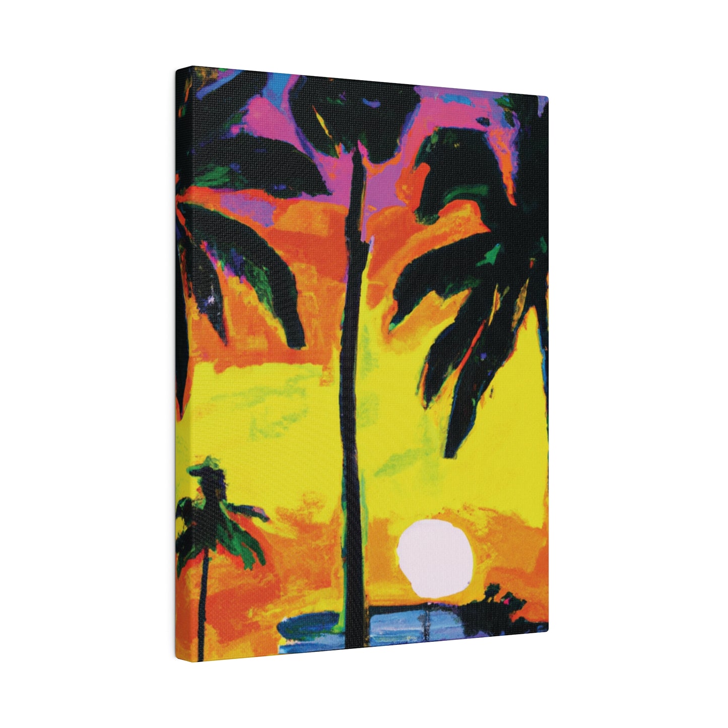 5285D - Miami Beach Sunset Painting Print | Miami | Beach | Sunset | Poster | Home Decor | Wall Art | Canvas