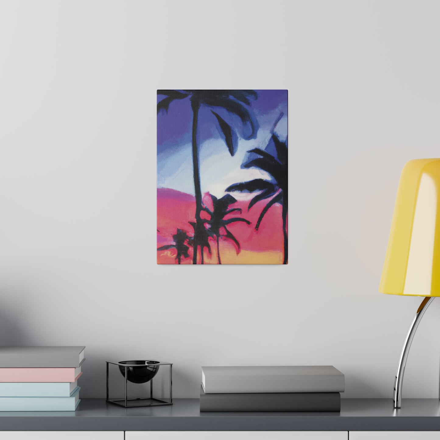 7473F - Miami Beach Sunset Painting Print | Miami | Beach | Sunset | Poster | Home Decor | Wall Art | Canvas