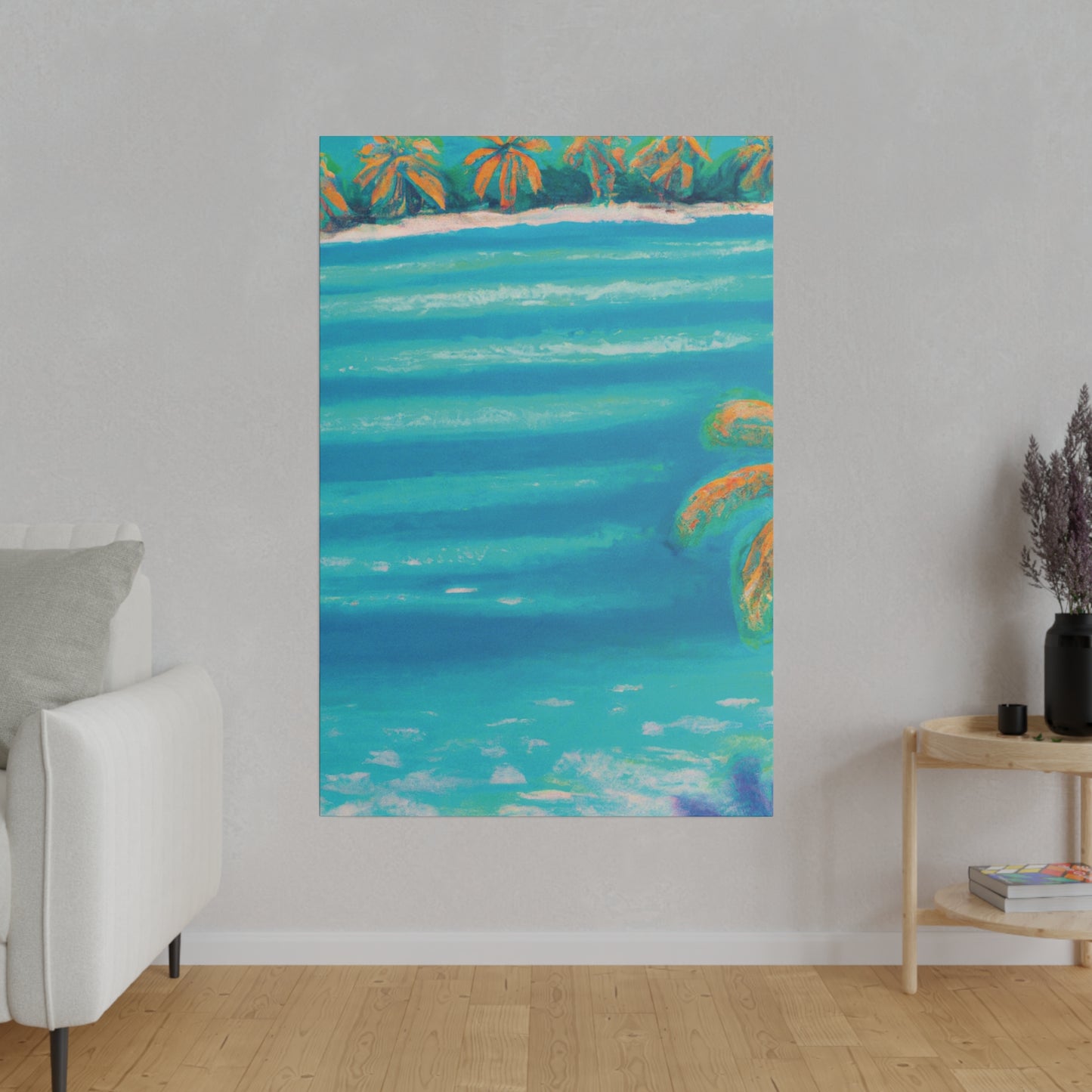 8745H - Bahamas Ocean Painting Print | Bahamas | Ocean | Beach | Poster | Home Decor | Wall Art | Canvas