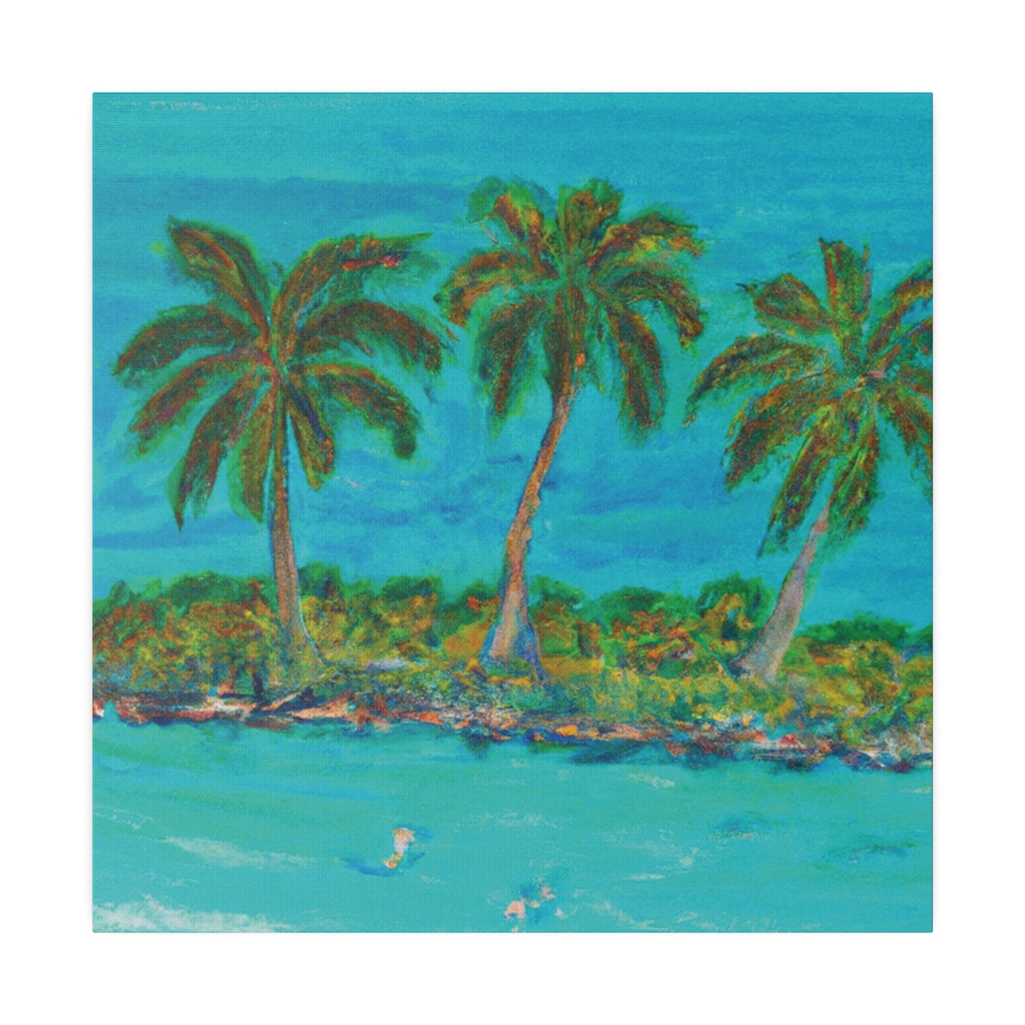 4205N - Bahamas Ocean Painting Print | Bahamas | Ocean | Beach | Poster | Home Decor | Wall Art | Canvas