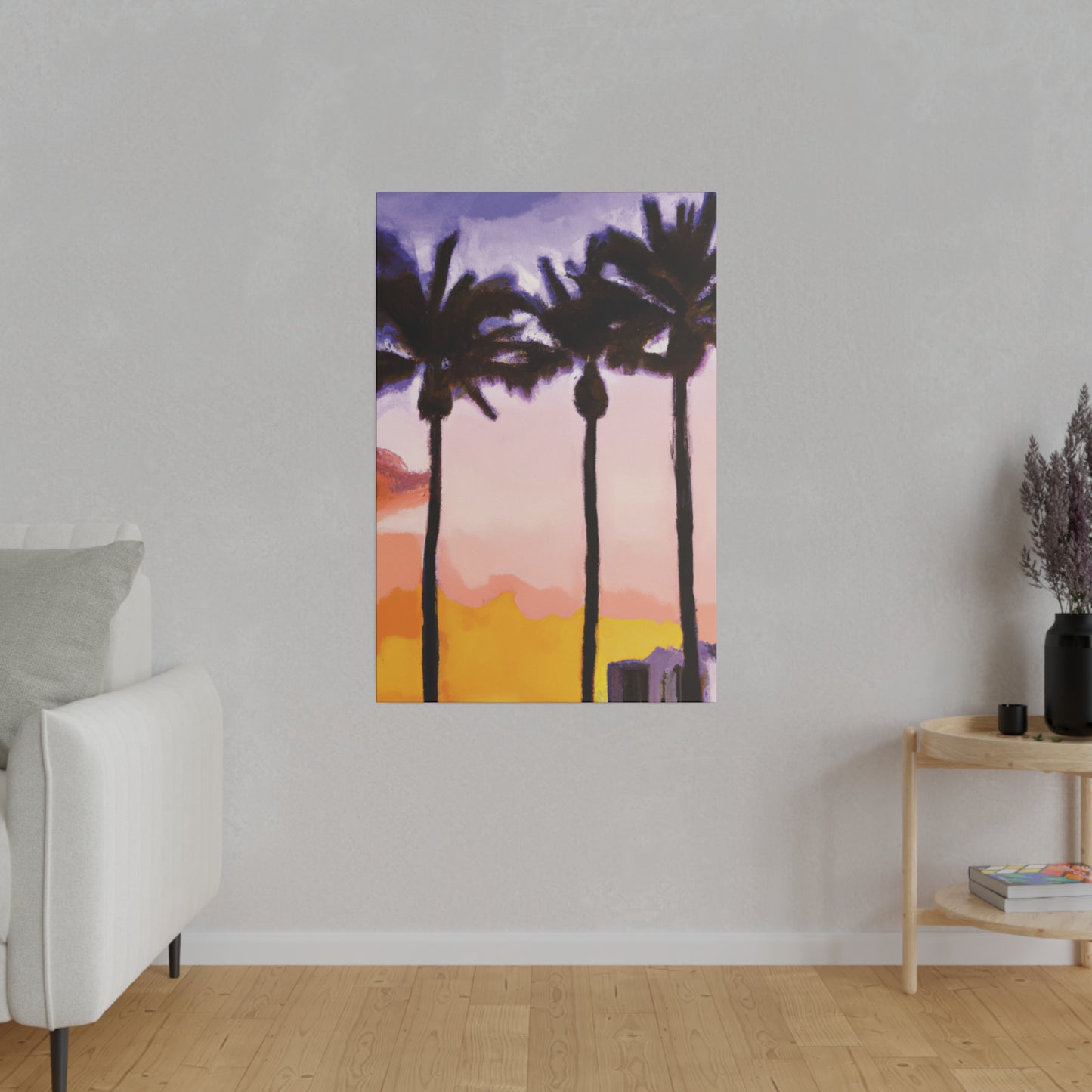 9366G - Miami Beach Sunset Painting Print | Miami | Beach | Sunset | Poster | Home Decor | Wall Art | Canvas