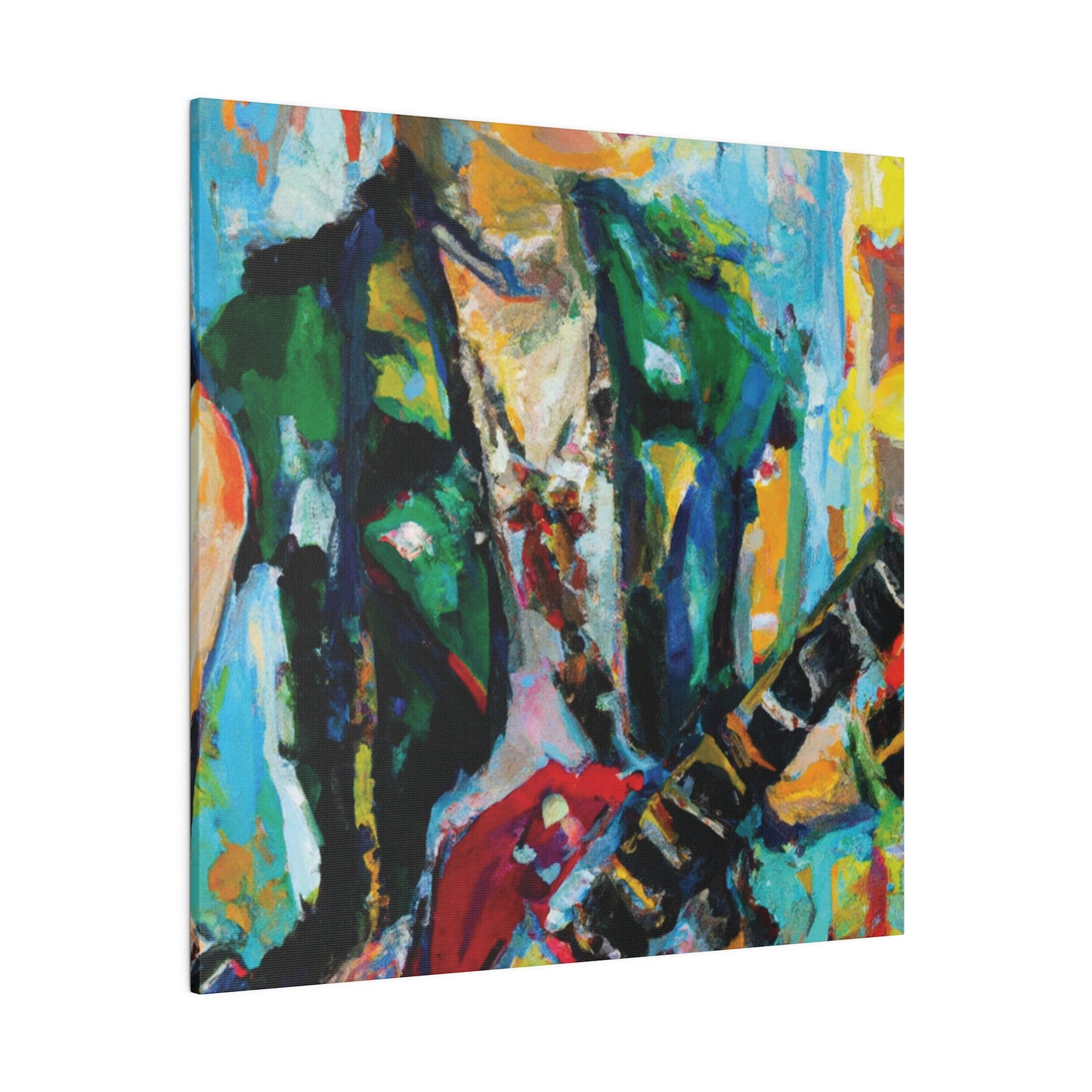 8554D - Rockstar Oil Painting Style Print | Poster | Home Decor | Wall Art | Music Art | Canvas