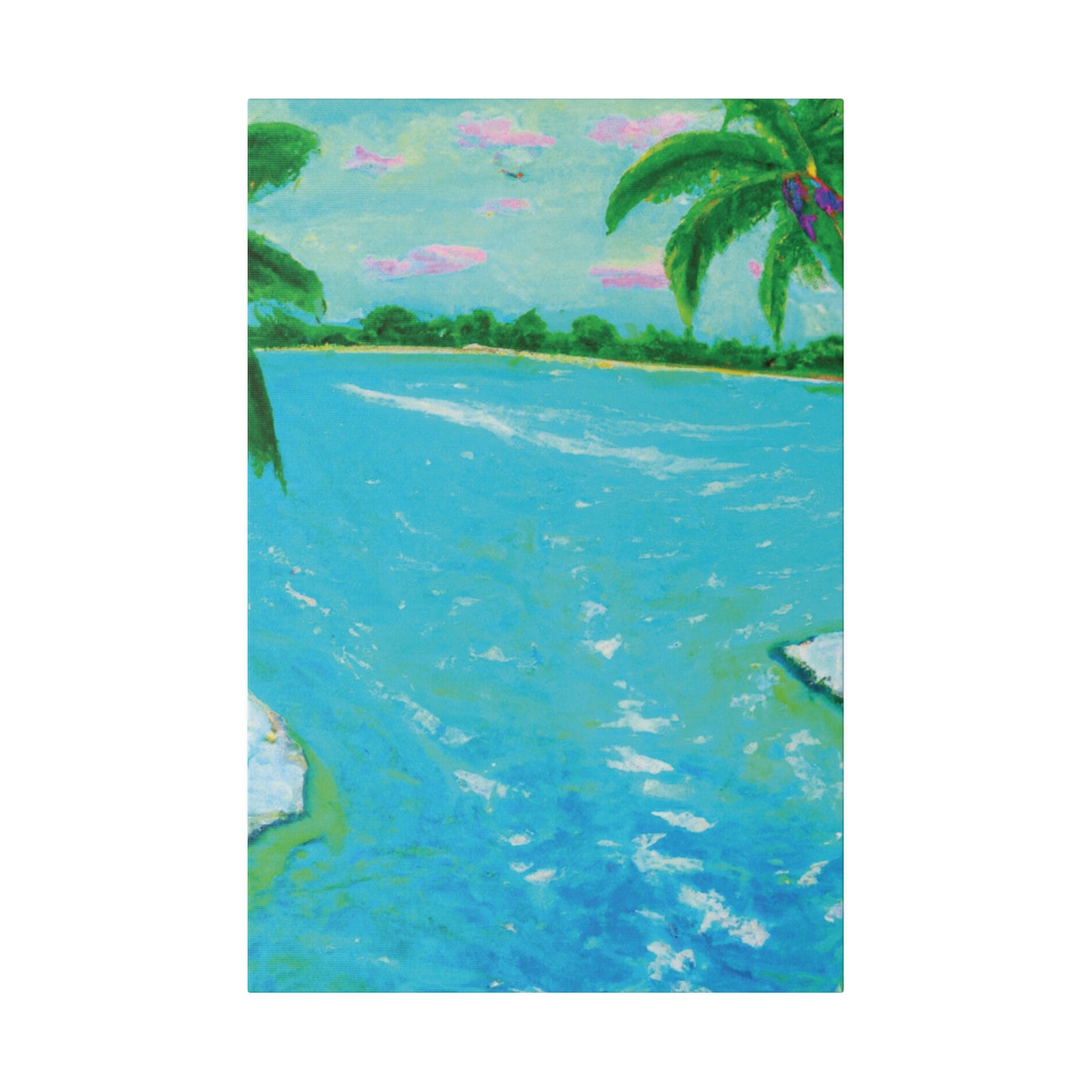6527F - Bahamas Ocean Painting Print | Bahamas | Ocean | Beach | Poster | Home Decor | Wall Art | Canvas