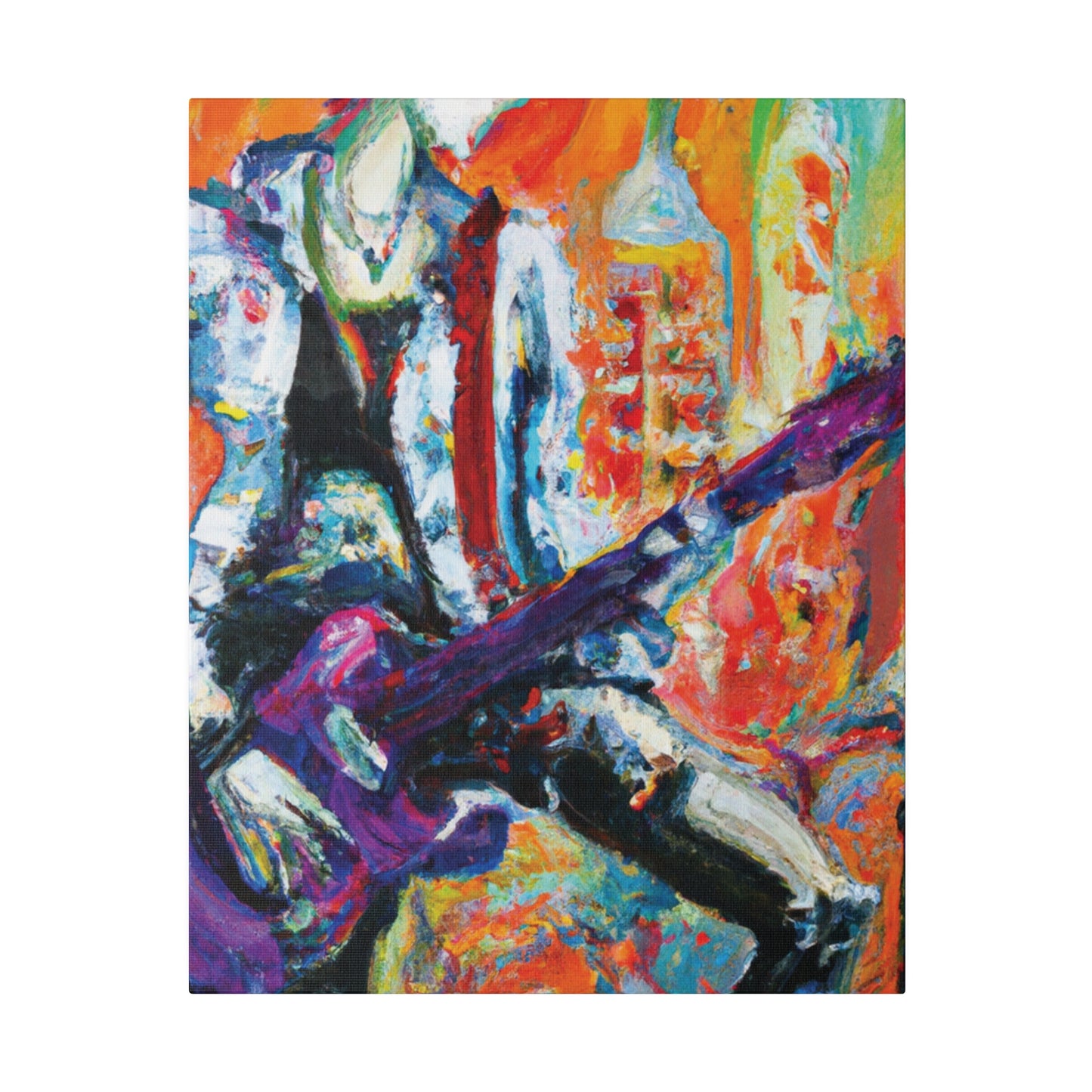 6891P - Rockstar Oil Painting Style Print | Poster | Home Decor | Wall Art | Music Art | Canvas