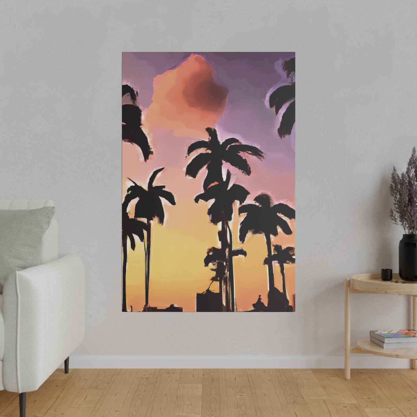 7792Z - Miami Beach Sunset Painting Print | Miami | Beach | Sunset | Poster | Home Decor | Wall Art | Canvas