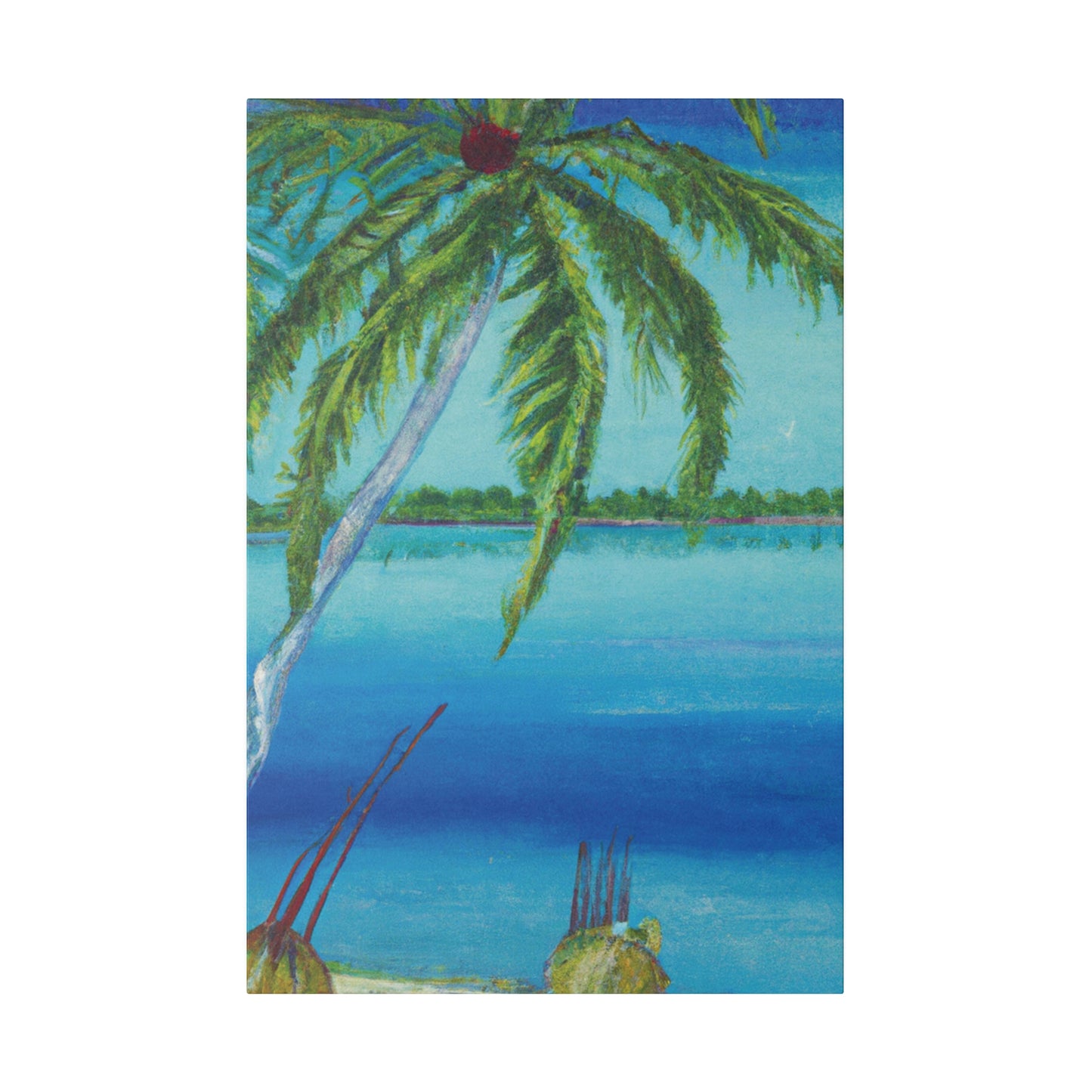 6874M - Bahamas Ocean Painting Print | Bahamas | Ocean | Beach | Poster | Home Decor | Wall Art | Canvas