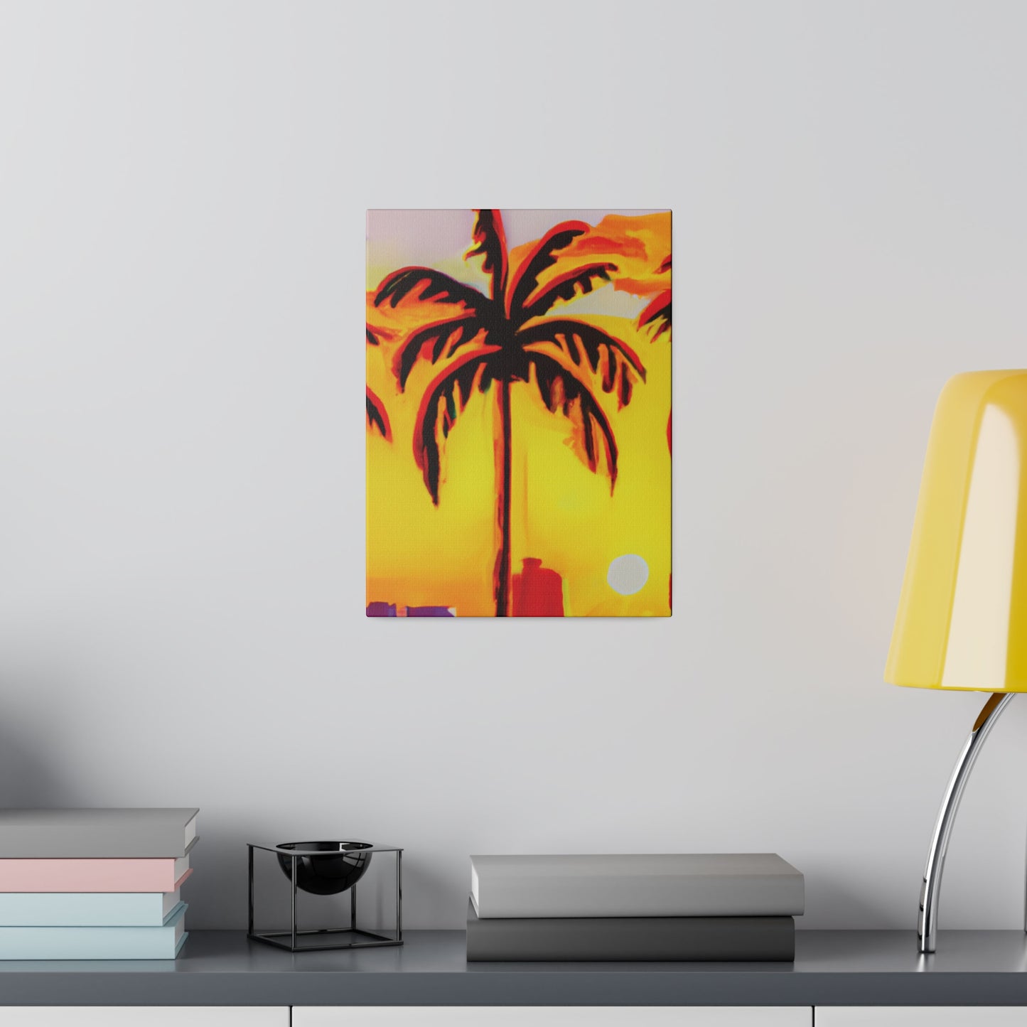 6539T - Miami Beach Sunset Painting Print | Miami | Beach | Sunset | Poster | Home Decor | Wall Art | Canvas