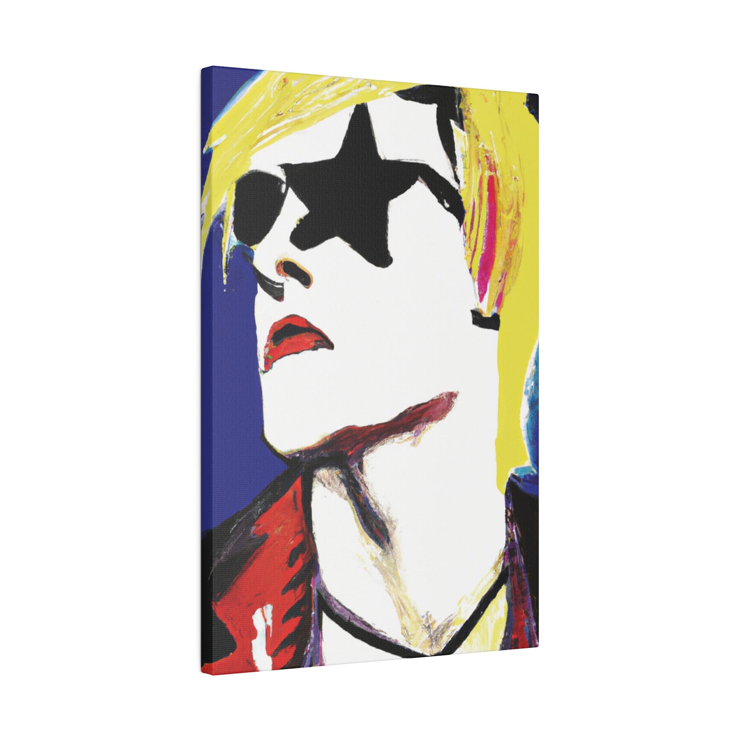 6807A - Rockstar Painting Print | Face | Abstract | Poster | Home Decor | Wall Art | Music Art | Canvas