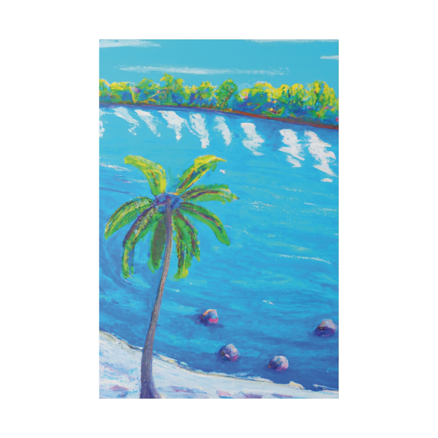 3952F - Bahamas Ocean Painting Print | Bahamas | Ocean | Beach | Poster | Home Decor | Wall Art | Canvas