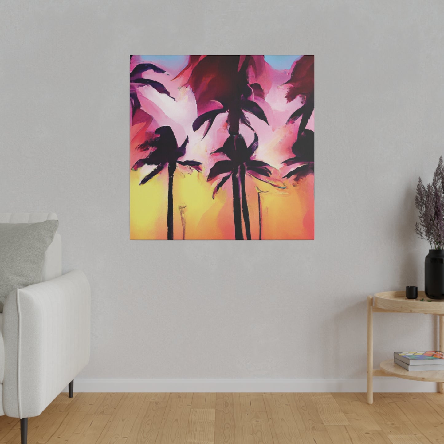 4536X - Miami Beach Sunset Painting Print | Miami | Beach | Sunset | Poster | Home Decor | Wall Art | Canvas