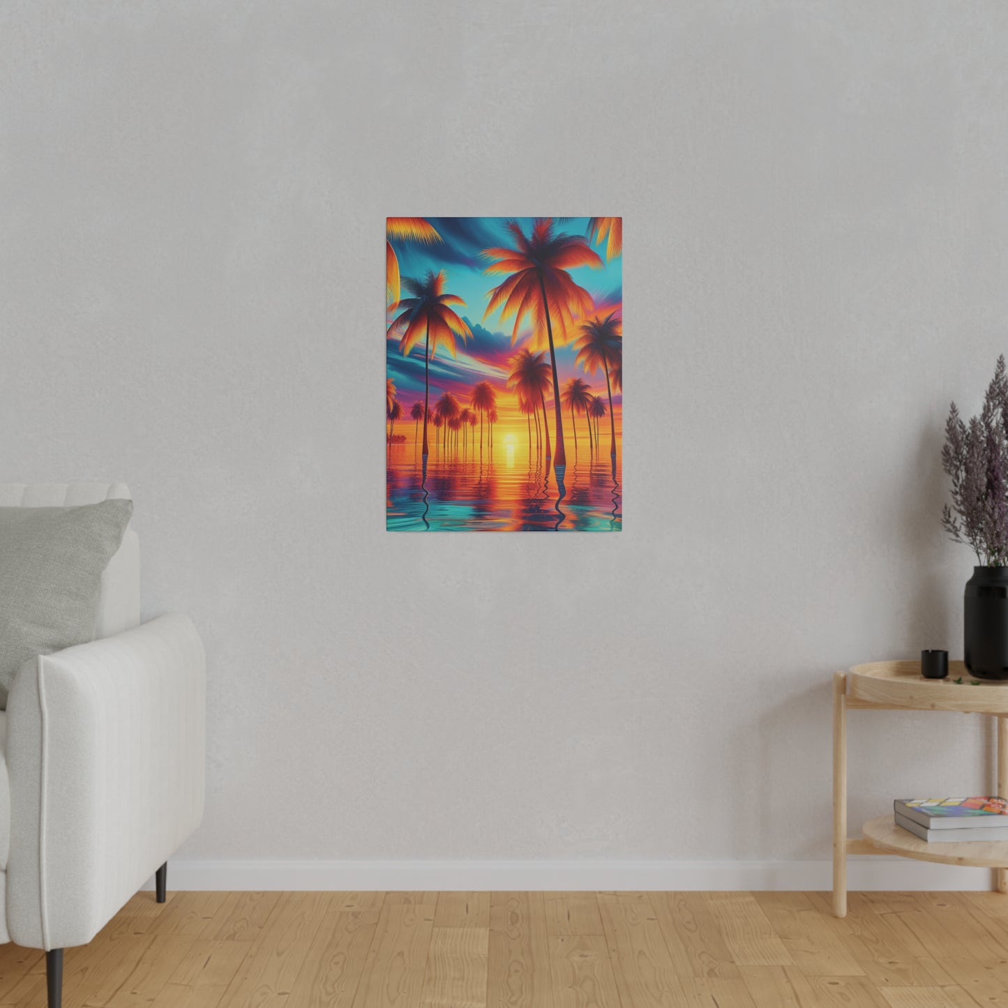 8235F - Miami Beach Sunset Painting Print | Miami | Beach | Sunset | Poster | Home Decor | Wall Art | Canvas