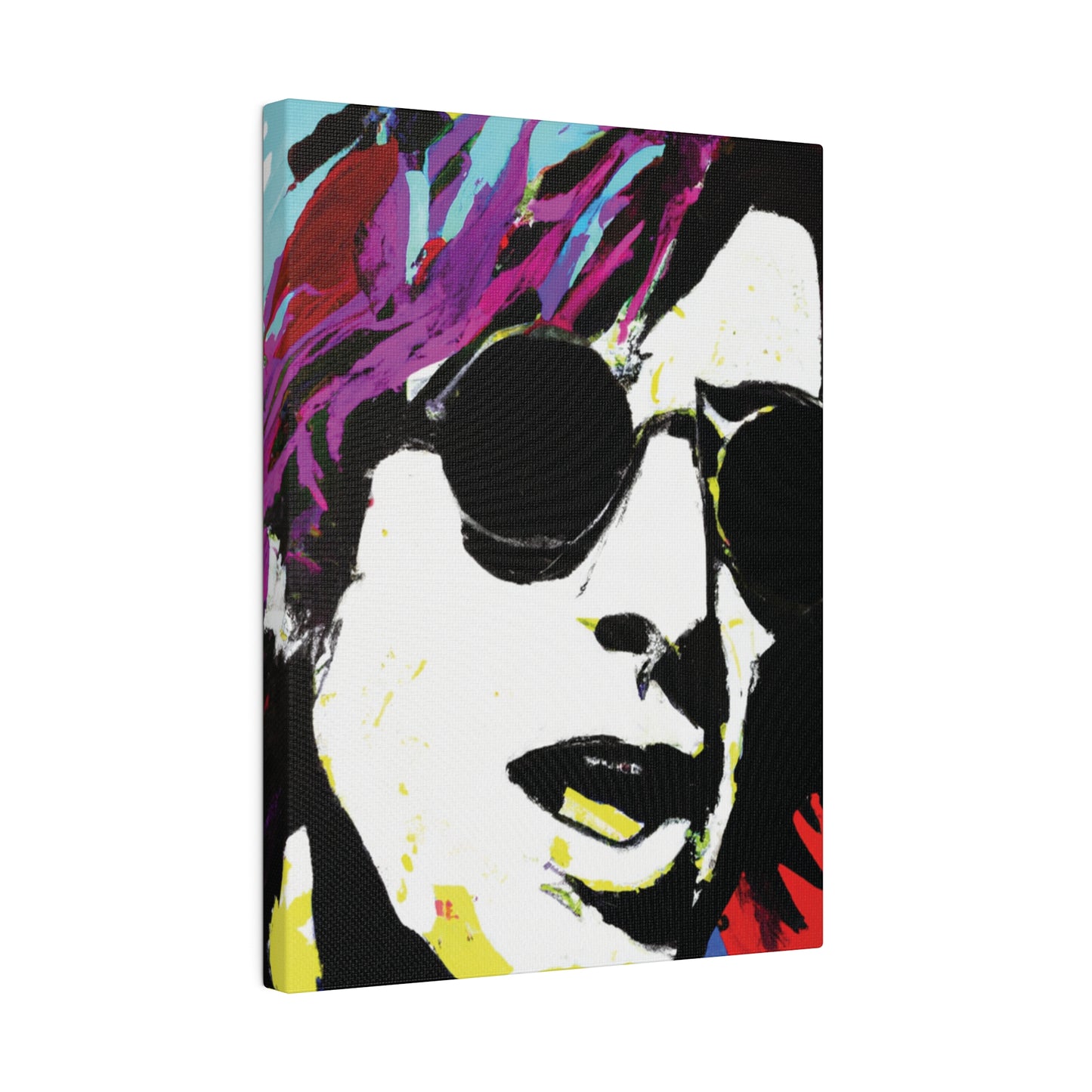 9436F - Rockstar Painting Print | Face | Abstract | Poster | Home Decor | Wall Art | Music Art | Canvas