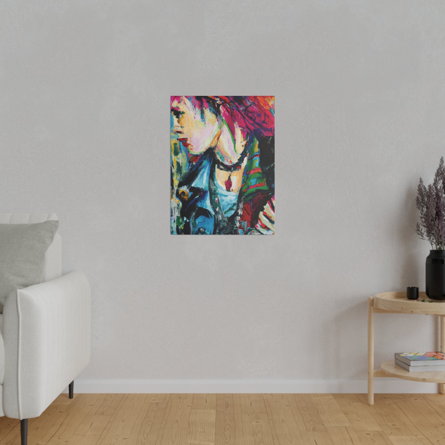 4106Q - Rockstar Oil Painting Style Print | Poster | Home Decor | Wall Art | Music Art | Canvas