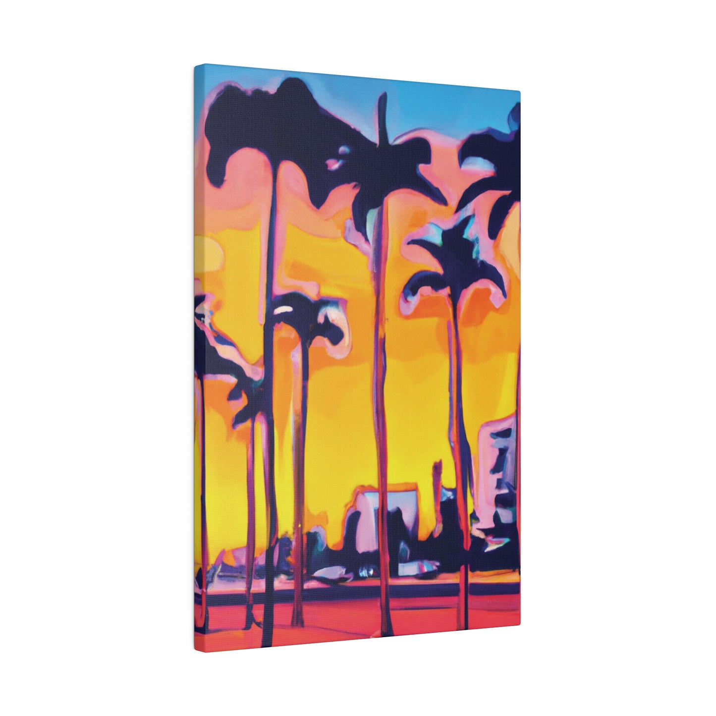 9692W - Miami Beach Sunset Painting Print | Miami | Beach | Sunset | Poster | Home Decor | Wall Art | Canvas