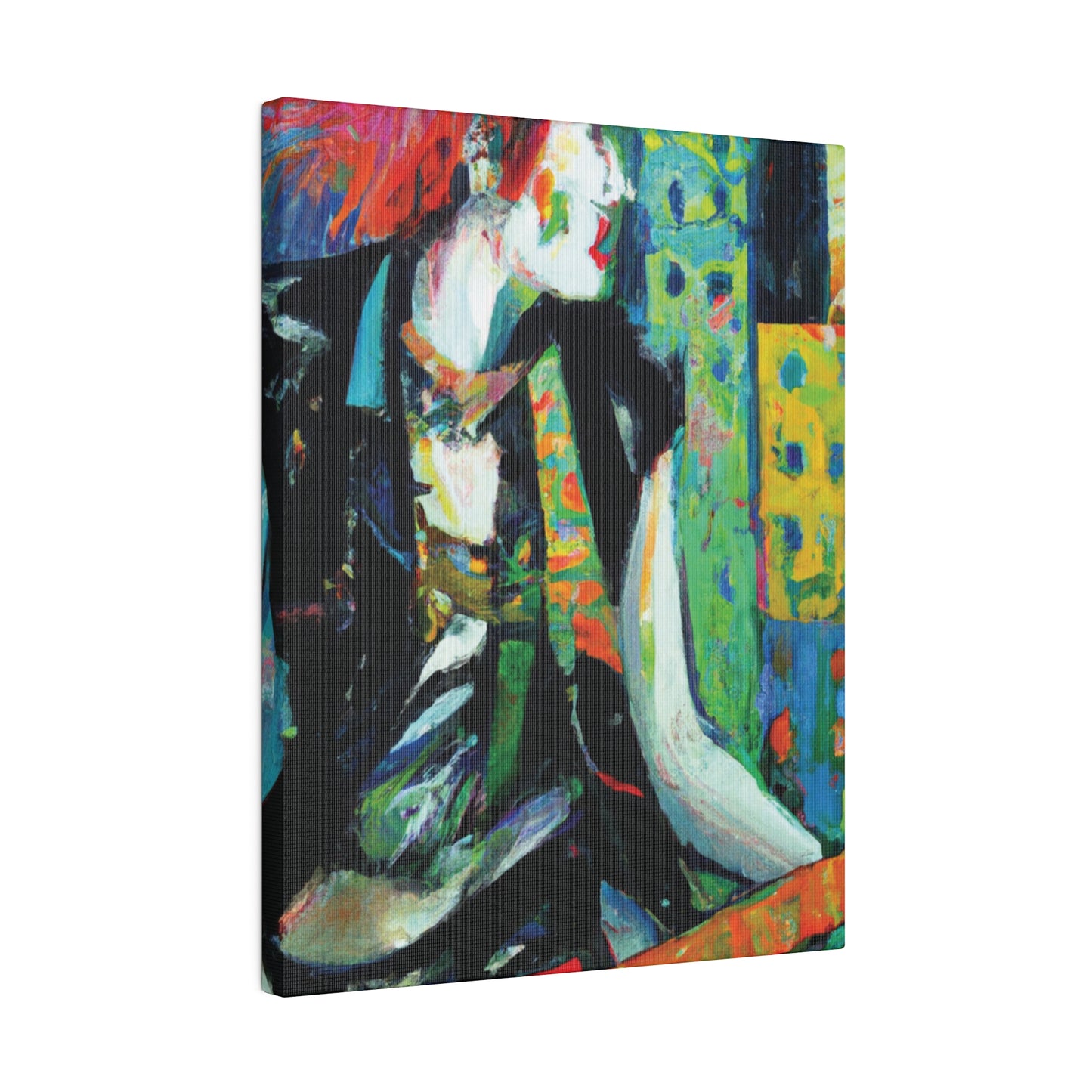 8726V - Rockstar Oil Painting Style Print | Poster | Home Decor | Wall Art | Music Art | Canvas