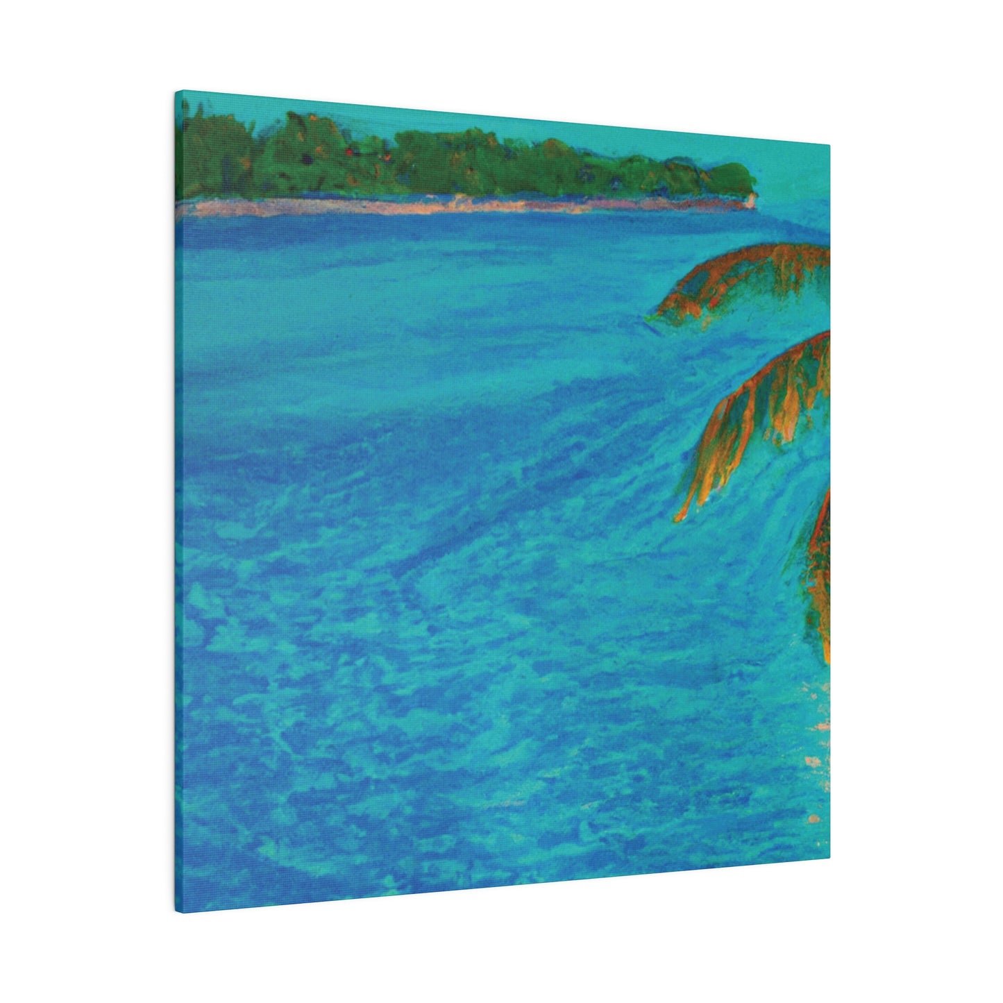 3303Q - Bahamas Ocean Painting Print | Bahamas | Ocean | Beach | Poster | Home Decor | Wall Art | Canvas