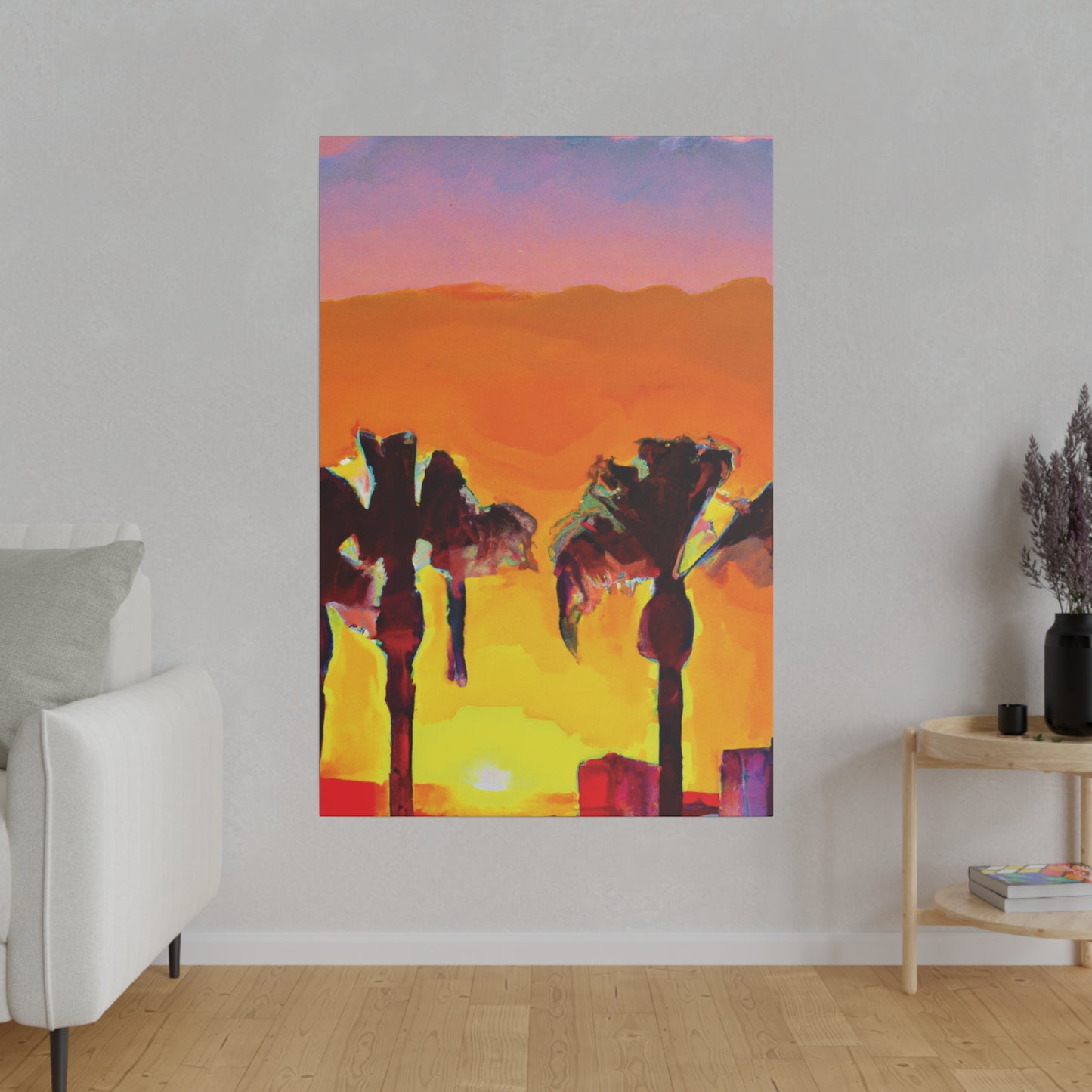 9347V - Miami Beach Sunset Painting Print | Miami | Beach | Sunset | Poster | Home Decor | Wall Art | Canvas