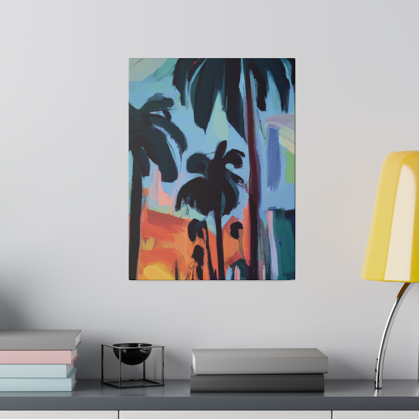 3524Z - Miami Beach Sunset Painting Print | Miami | Beach | Sunset | Poster | Home Decor | Wall Art | Canvas