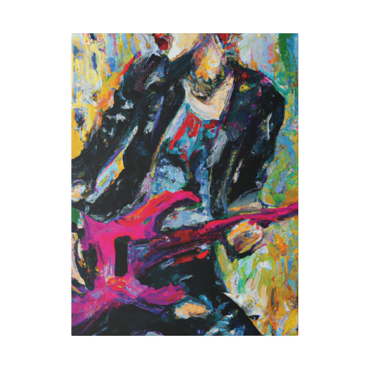 4567X - Rockstar Oil Painting Style Print | Poster | Home Decor | Wall Art | Music Art | Canvas