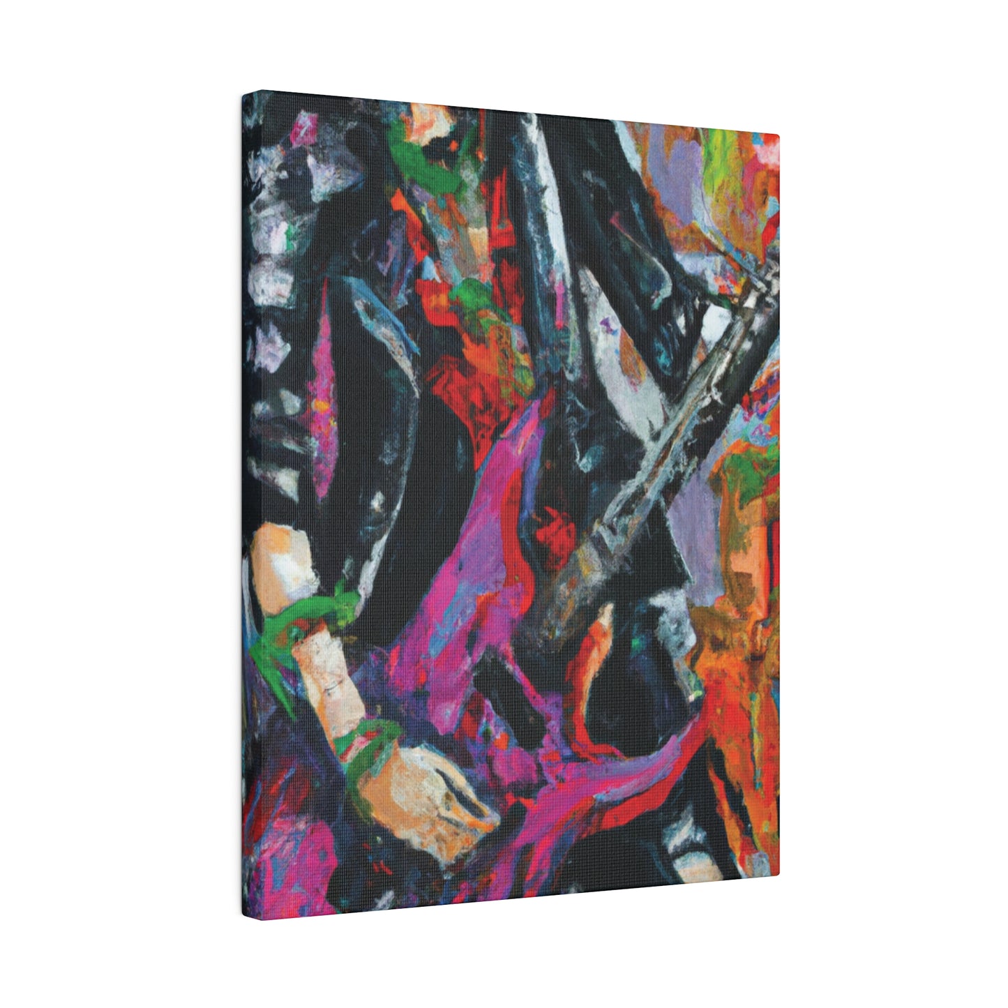 3622Z - Rockstar Oil Painting Style Print | Poster | Home Decor | Wall Art | Music Art | Canvas