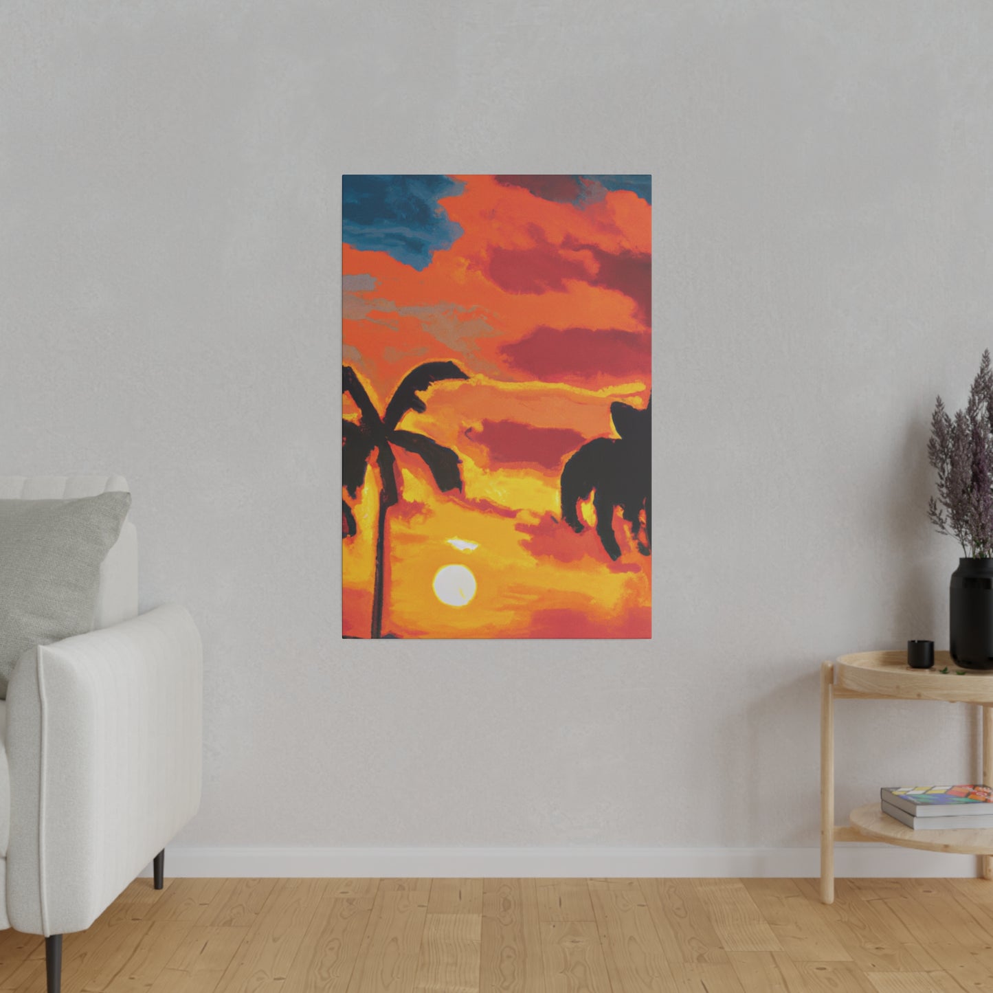 497L - Miami Beach Sunset Painting Print | Miami | Beach | Sunset | Poster | Home Decor | Wall Art | Canvas