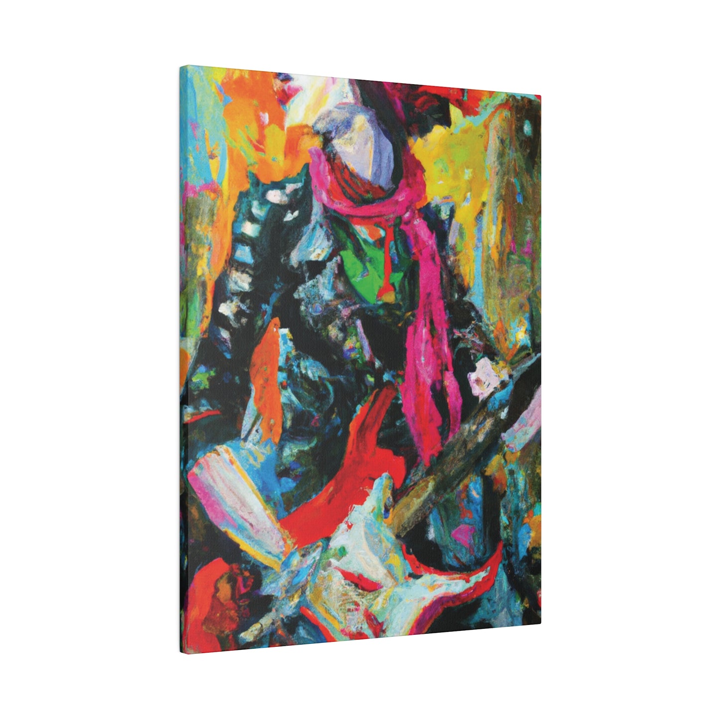 8579X - Rockstar Oil Painting Style Print | Poster | Home Decor | Wall Art | Music Art | Canvas