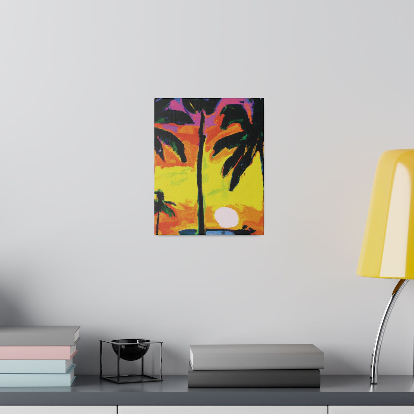 5285D - Miami Beach Sunset Painting Print | Miami | Beach | Sunset | Poster | Home Decor | Wall Art | Canvas