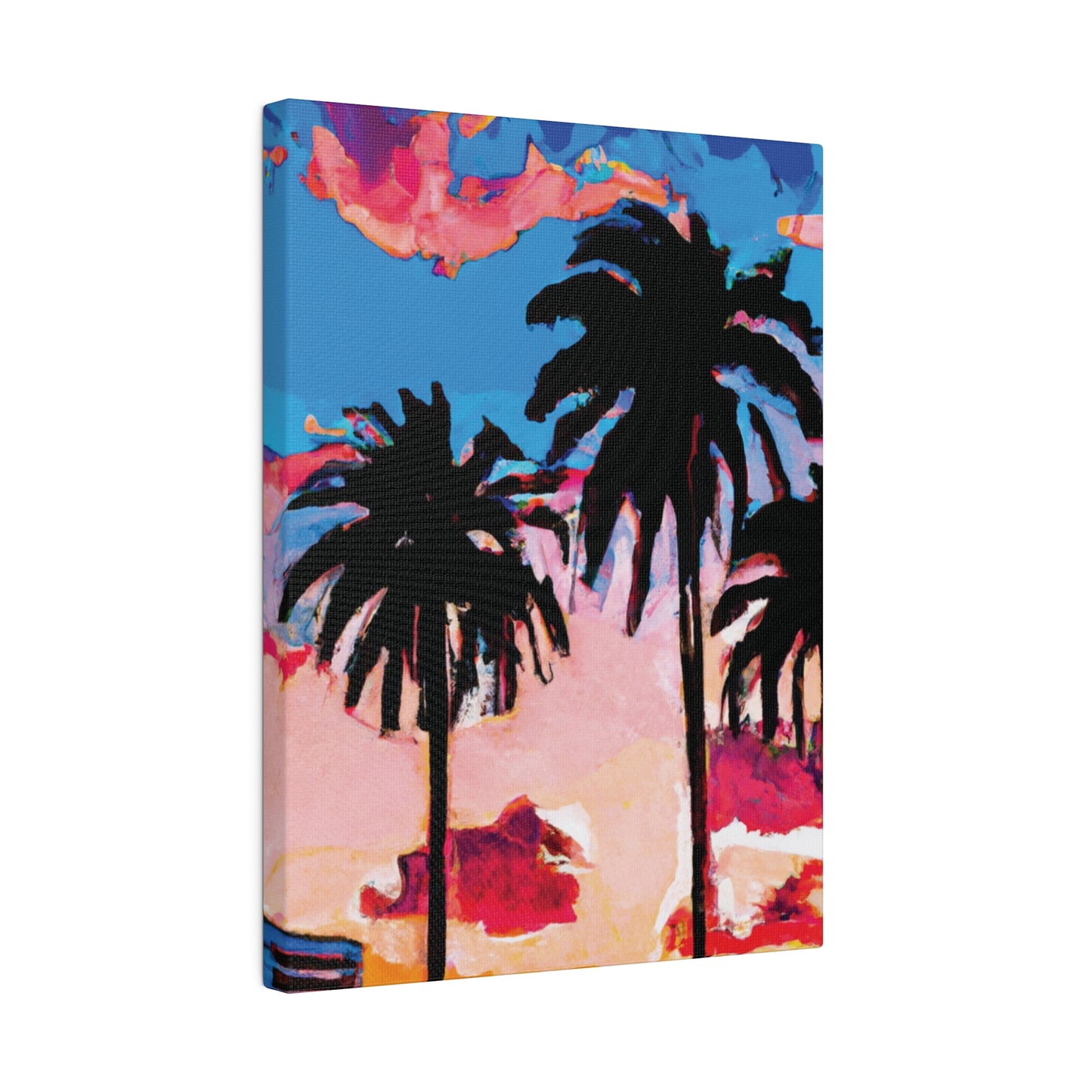 4347Z - Miami Beach Sunset Painting Print | Miami | Beach | Sunset | Poster | Home Decor | Wall Art | Canvas