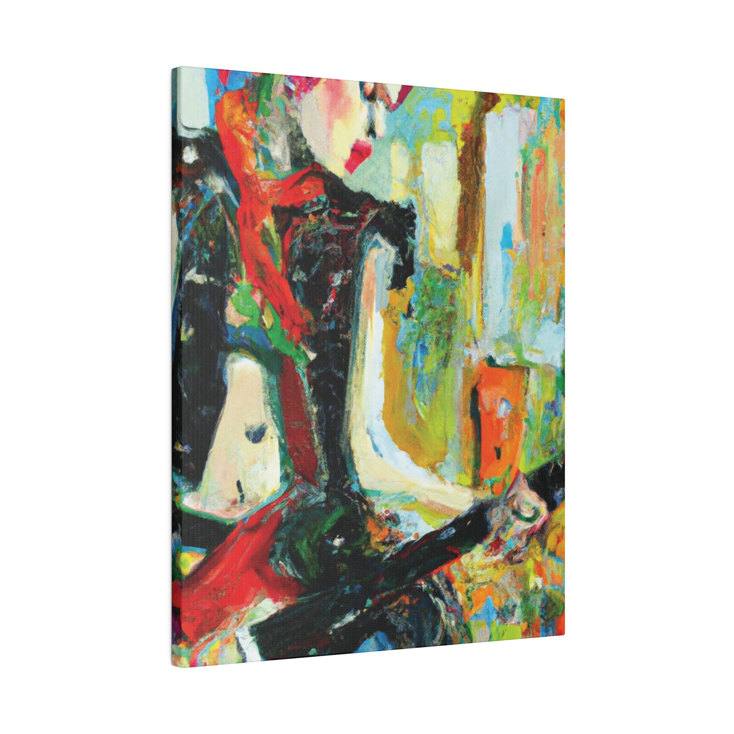 4824H - Rockstar Oil Painting Style Print | Poster | Home Decor | Wall Art | Music Art | Canvas