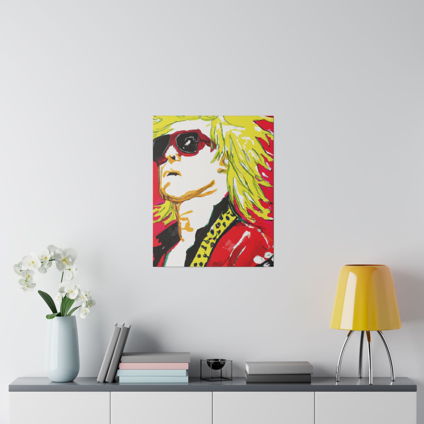 7382Z - Rockstar Painting Print | Face | Abstract | Poster | Home Decor | Wall Art | Music Art | Canvas