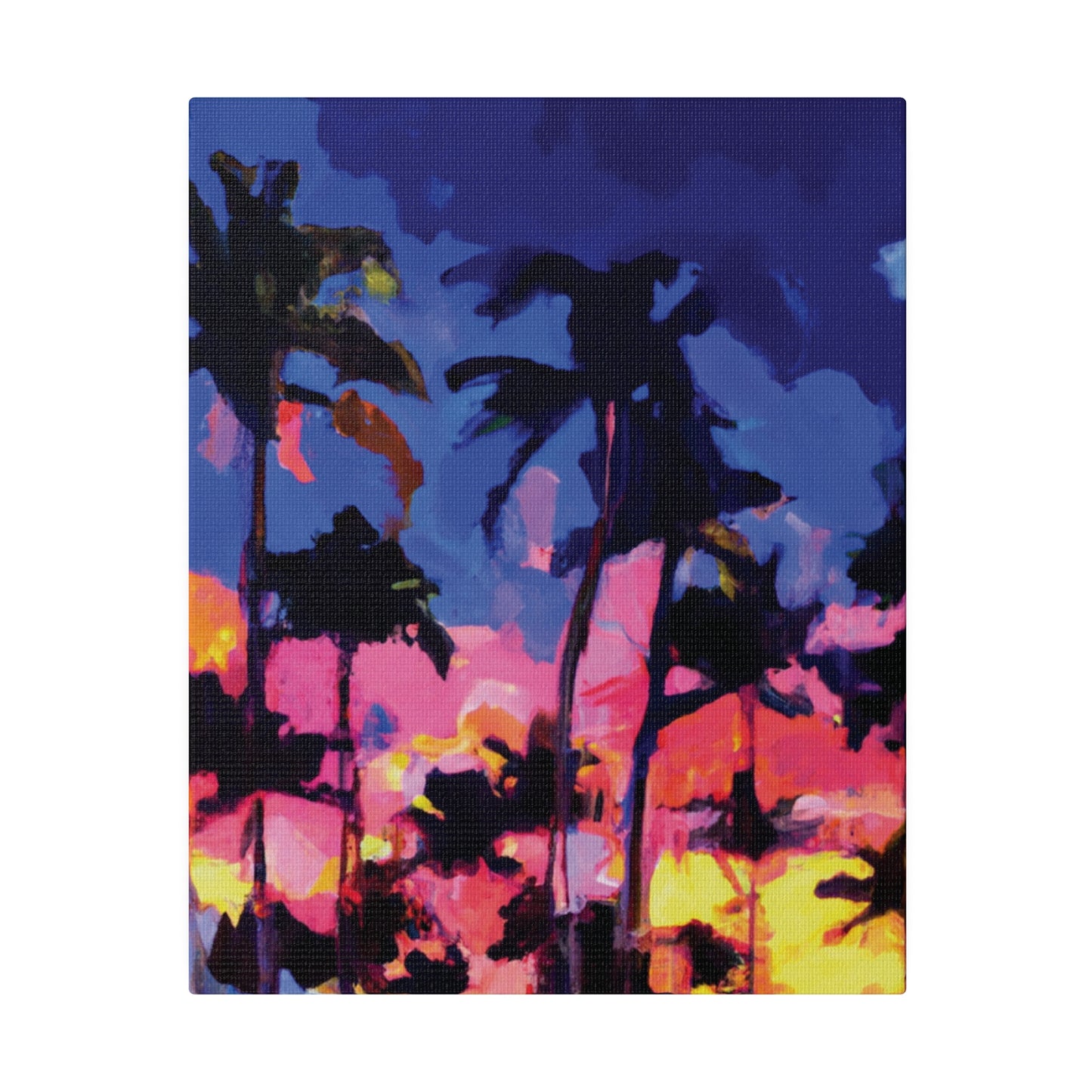 4397K - Miami Beach Sunset Painting Print | Miami | Beach | Sunset | Poster | Home Decor | Wall Art | Canvas