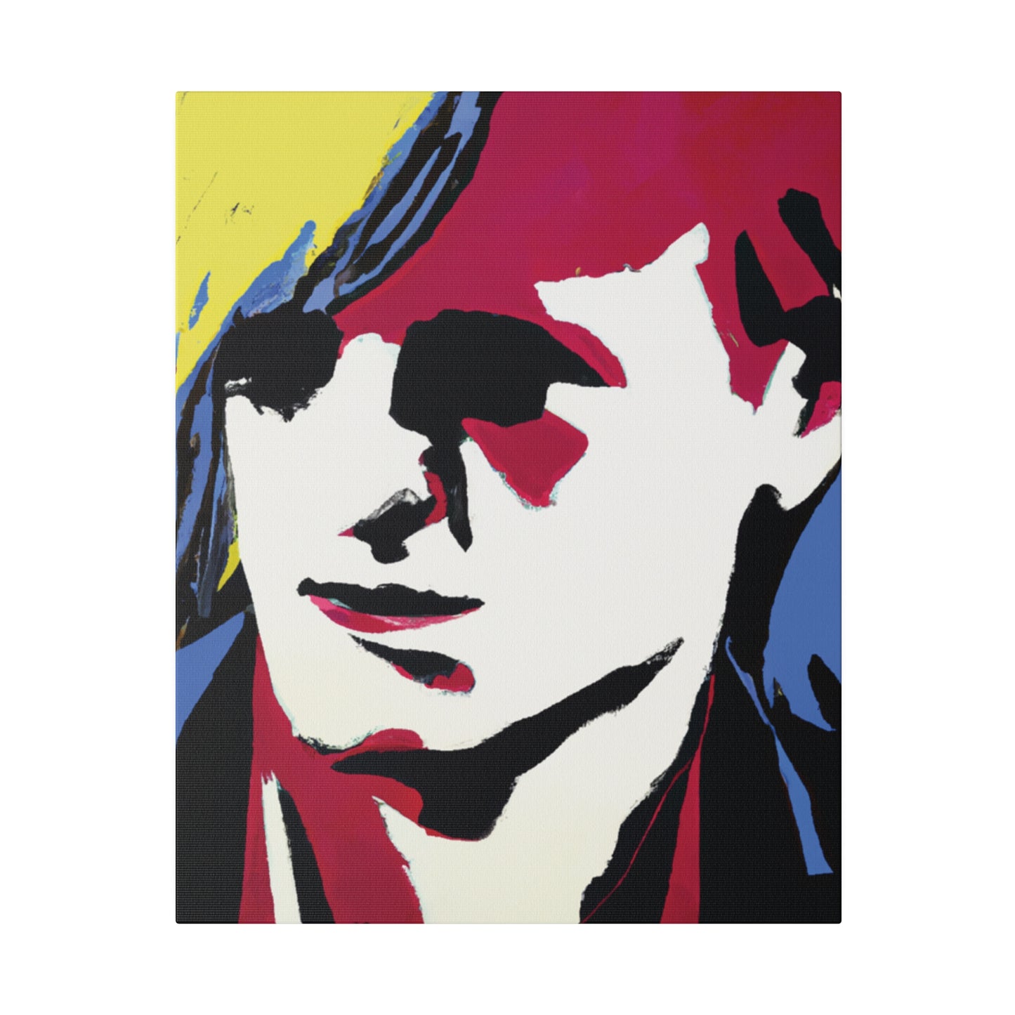 8246E - Rockstar Painting Print | Face | Abstract | Poster | Home Decor | Wall Art | Music Art | Canvas