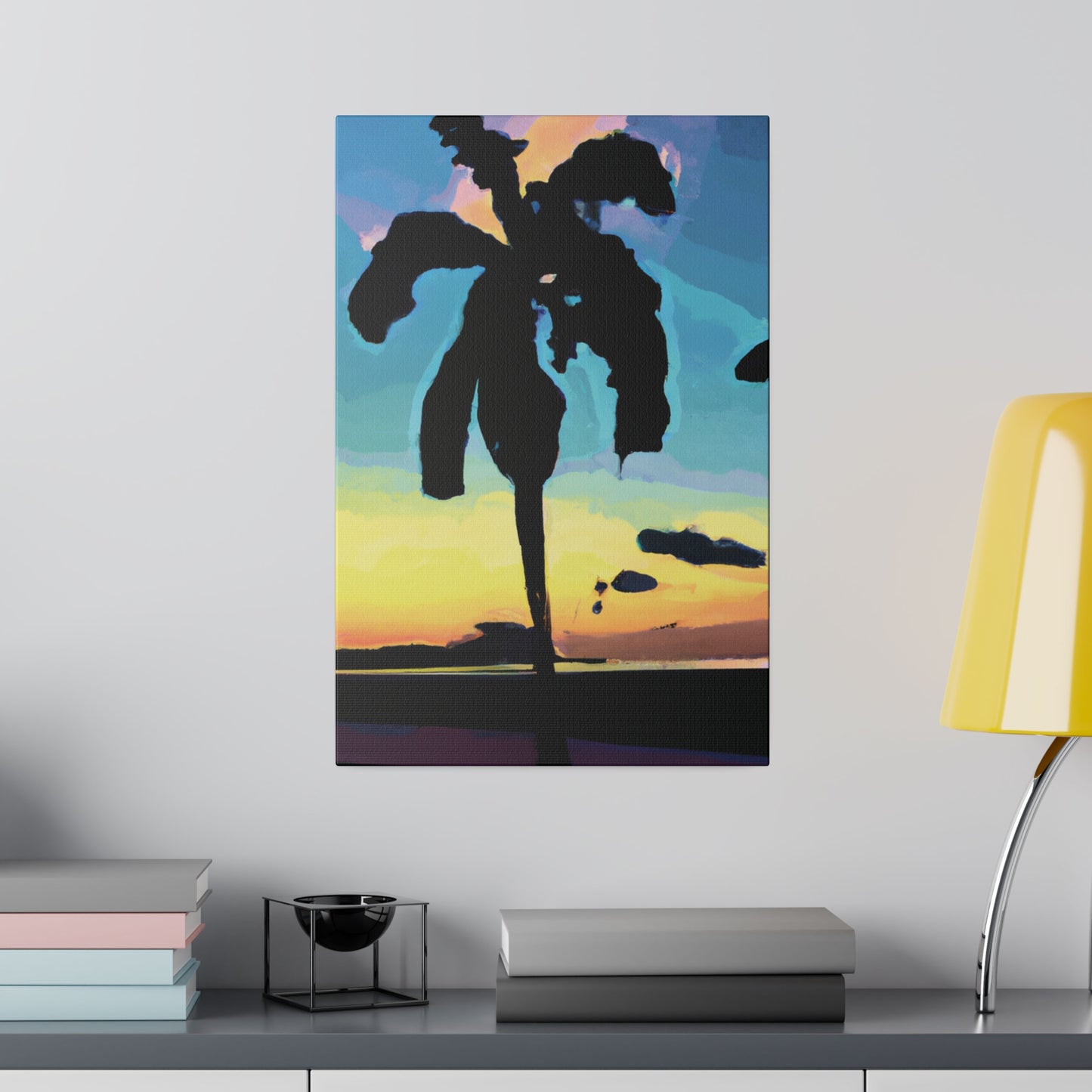 3232A - Miami Beach Sunset Painting Print | Miami | Beach | Sunset | Poster | Home Decor | Wall Art | Canvas