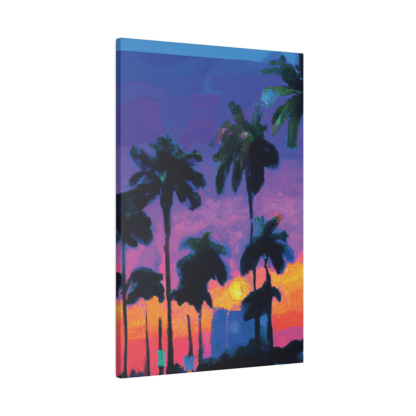 9232V - Miami Beach Sunset Painting Print | Miami | Beach | Sunset | Poster | Home Decor | Wall Art | Canvas