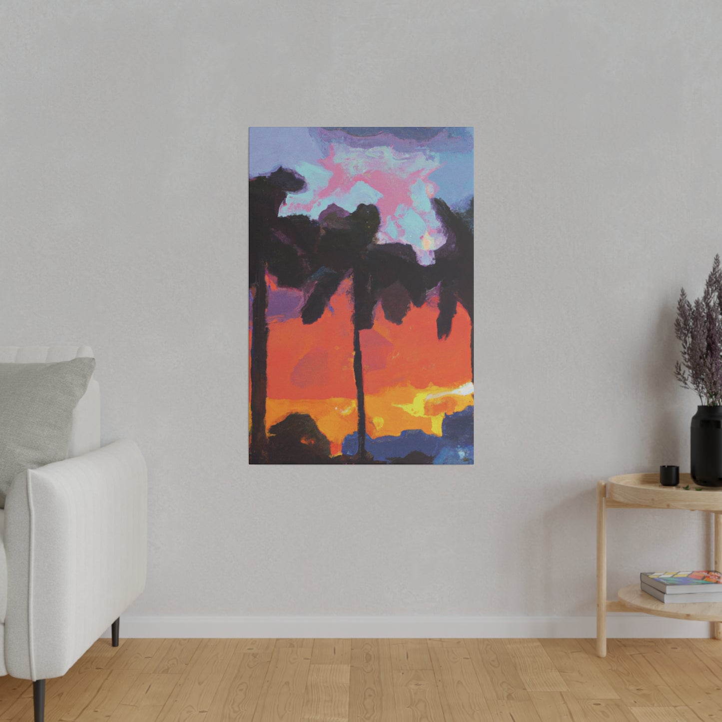 9276D - Miami Beach Sunset Painting Print | Miami | Beach | Sunset | Poster | Home Decor | Wall Art | Canvas