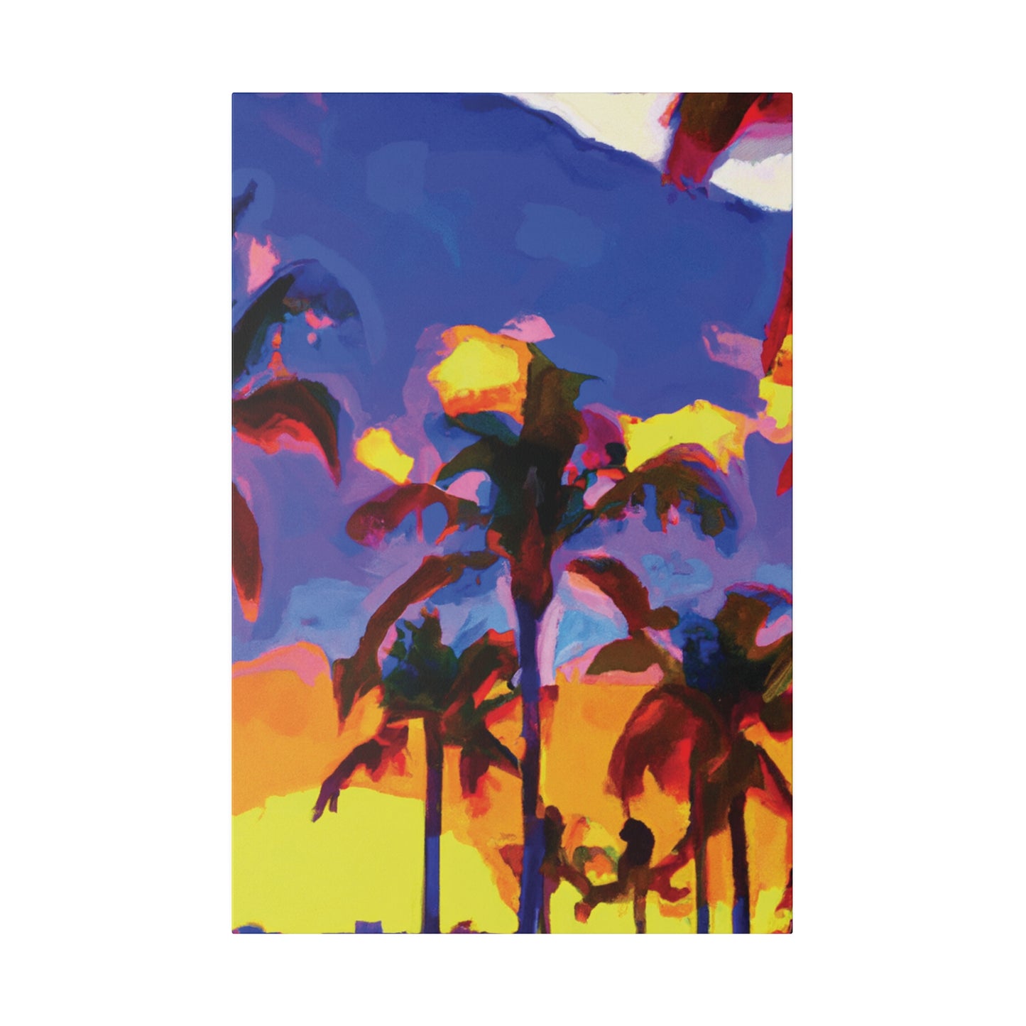 3162U - Miami Beach Sunset Painting Print | Miami | Beach | Sunset | Poster | Home Decor | Wall Art | Canvas