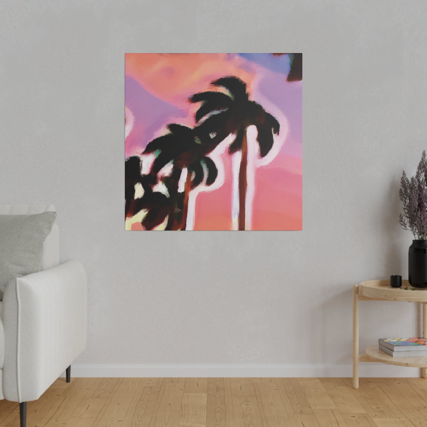 3563H - Miami Beach Sunset Painting Print | Miami | Beach | Sunset | Poster | Home Decor | Wall Art | Canvas