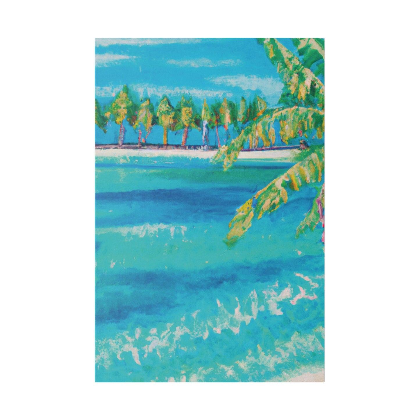 6000X - Bahamas Ocean Painting Print | Bahamas | Ocean | Beach | Poster | Home Decor | Wall Art | Canvas