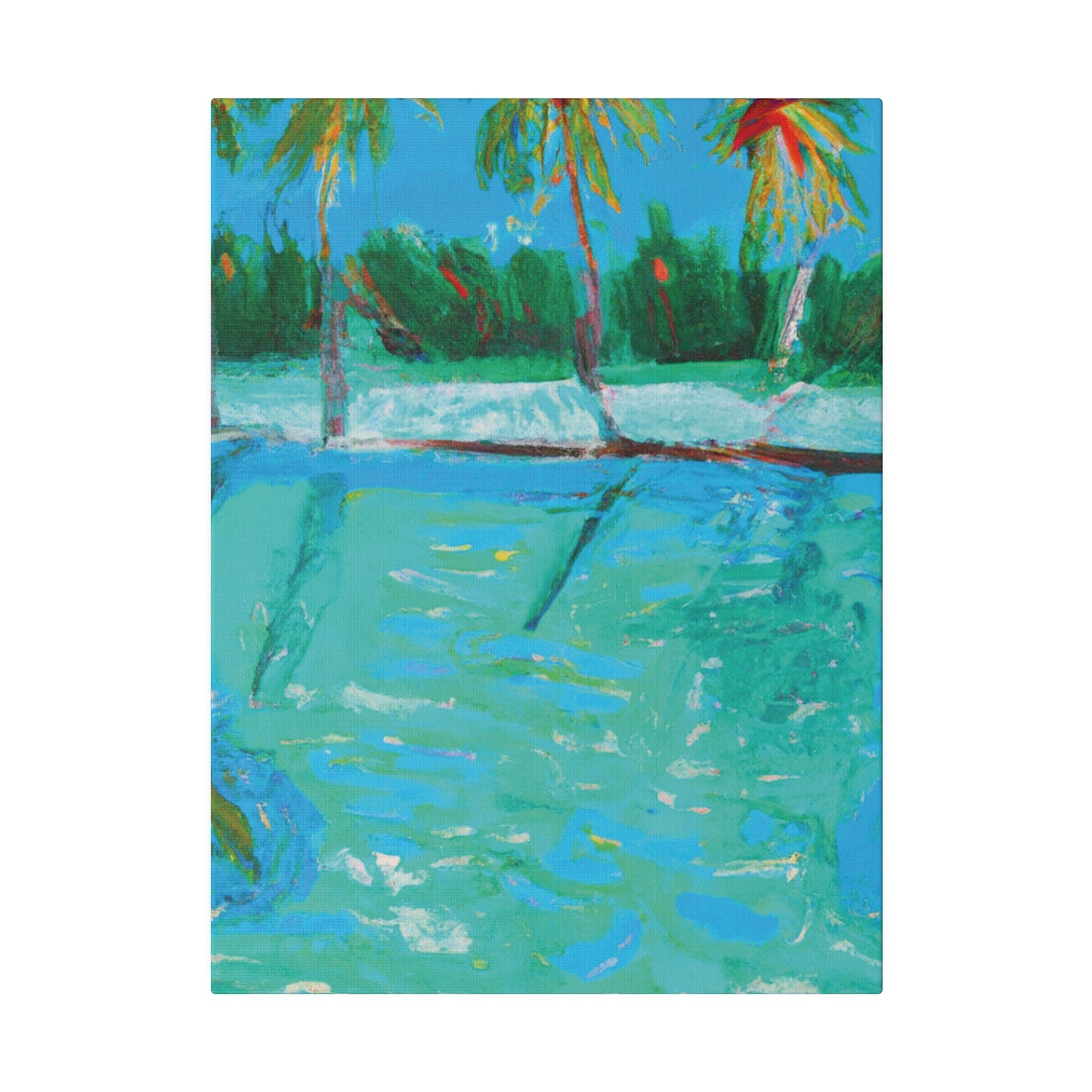 8483P - Bahamas Ocean Painting Print | Bahamas | Ocean | Beach | Poster | Home Decor | Wall Art | Canvas
