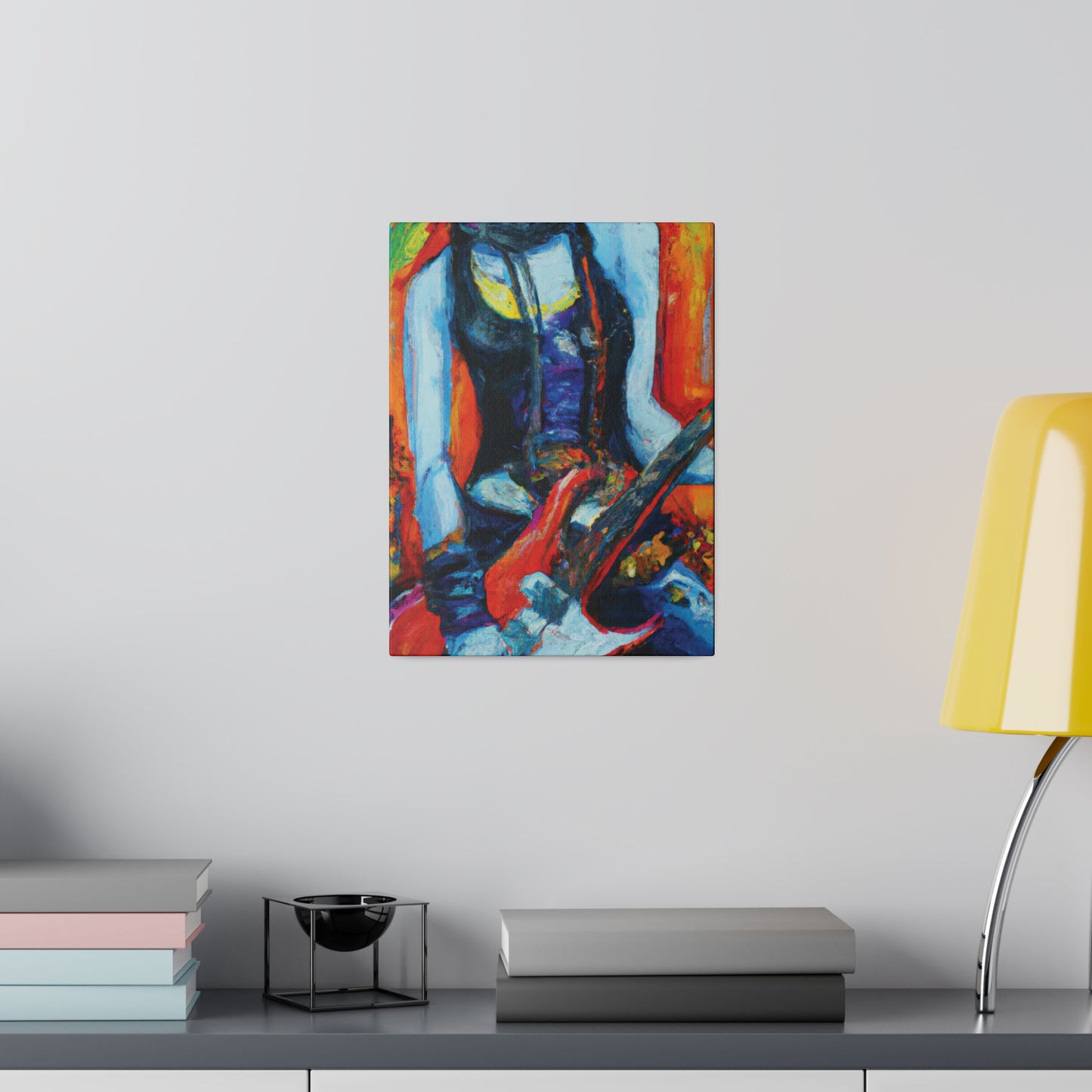 9232G - Rockstar Oil Painting Style Print | Poster | Home Decor | Wall Art | Music Art | Canvas