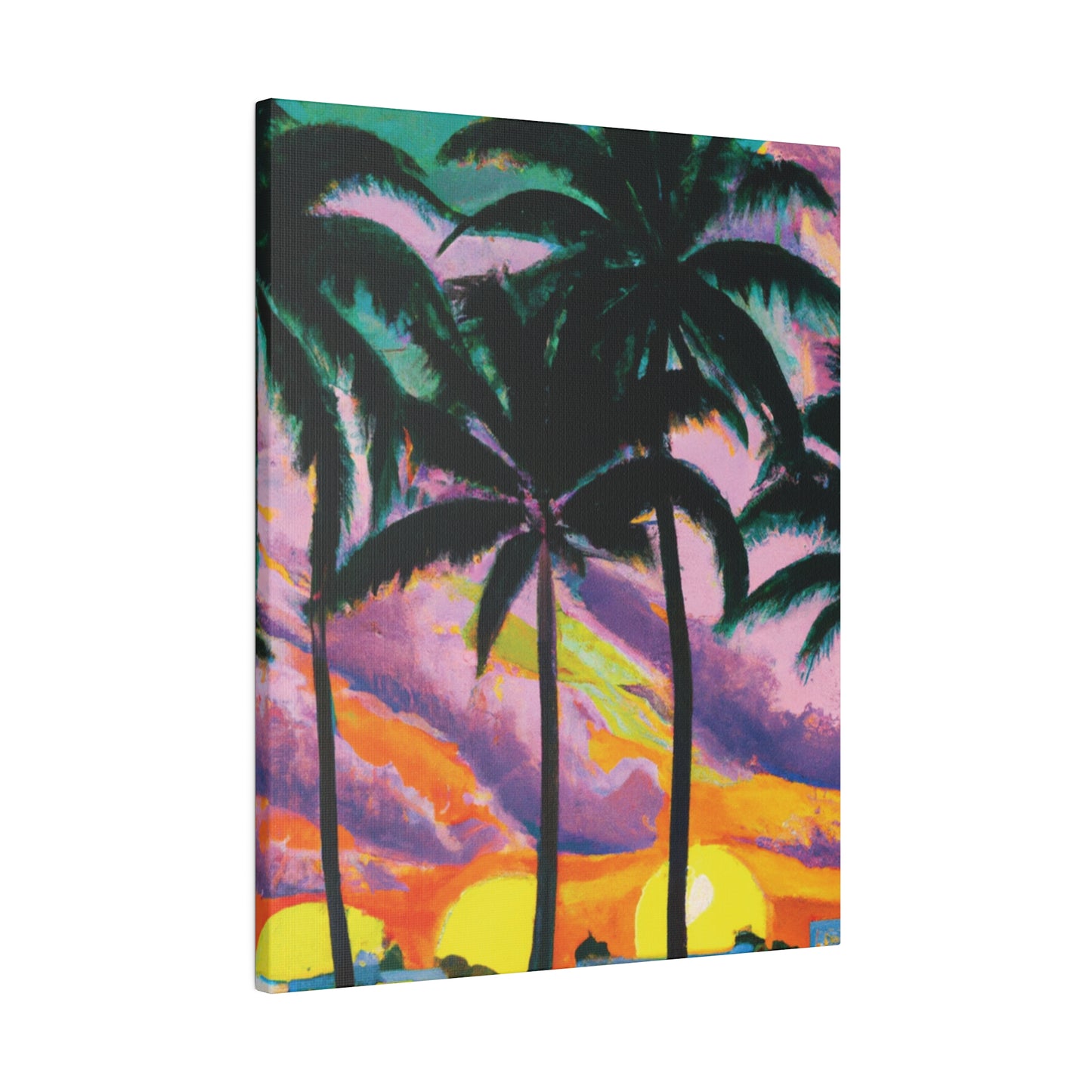 8789Q - Miami Beach Sunset Painting Print | Miami | Beach | Sunset | Poster | Home Decor | Wall Art | Canvas