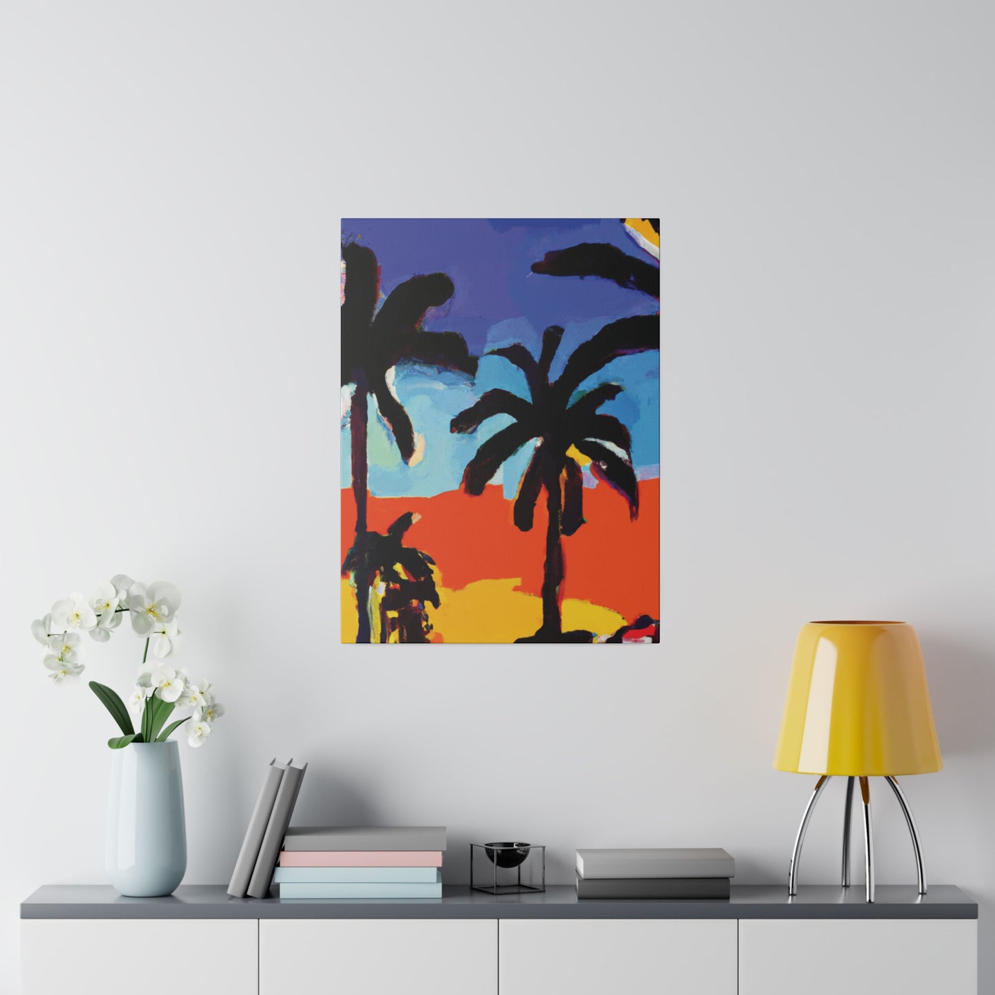 8634T - Miami Beach Sunset Painting Print | Miami | Beach | Sunset | Poster | Home Decor | Wall Art | Canvas